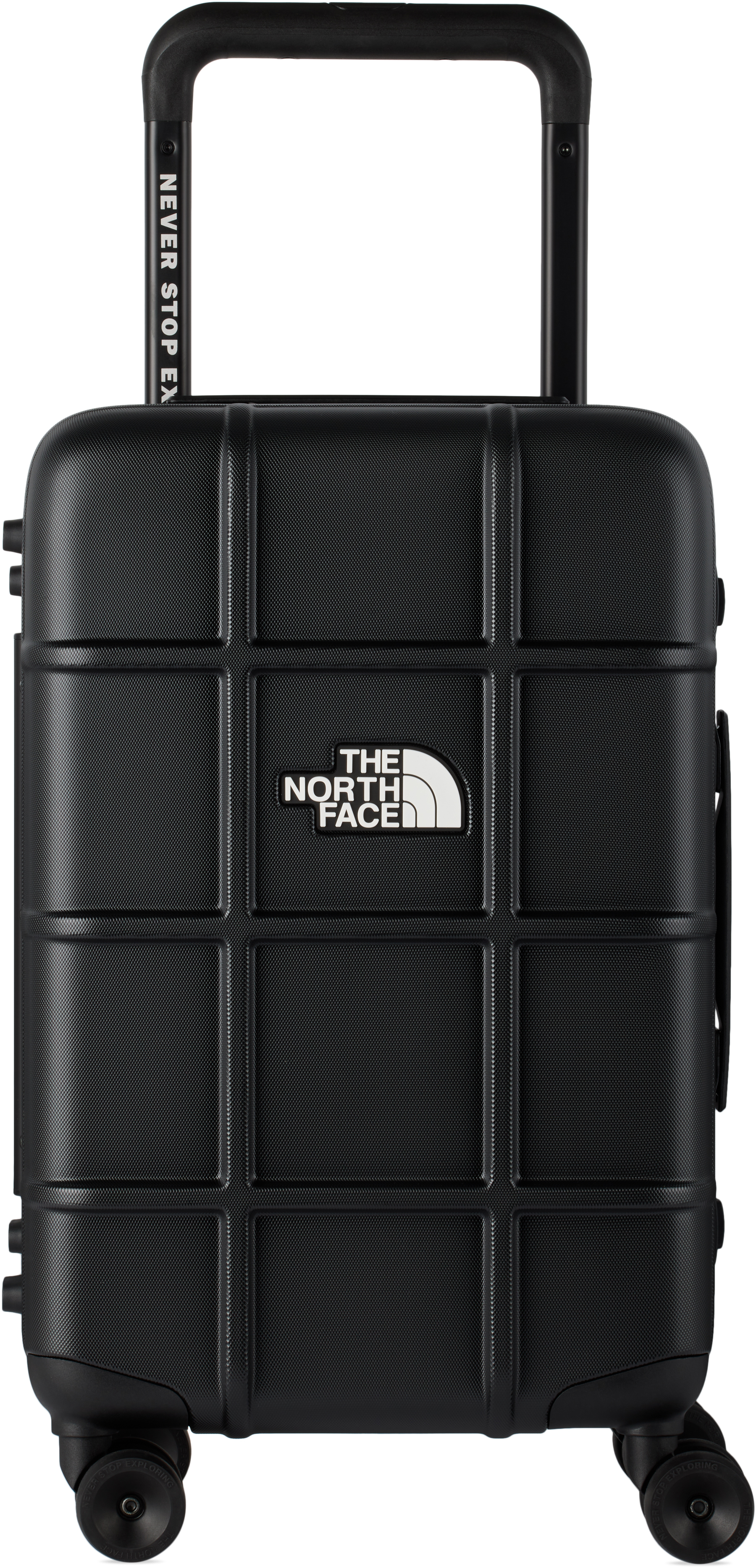 The North Face Black All Weather 4-wheeler 22 Suitcase In 53r Tnf Black/tnf Wh