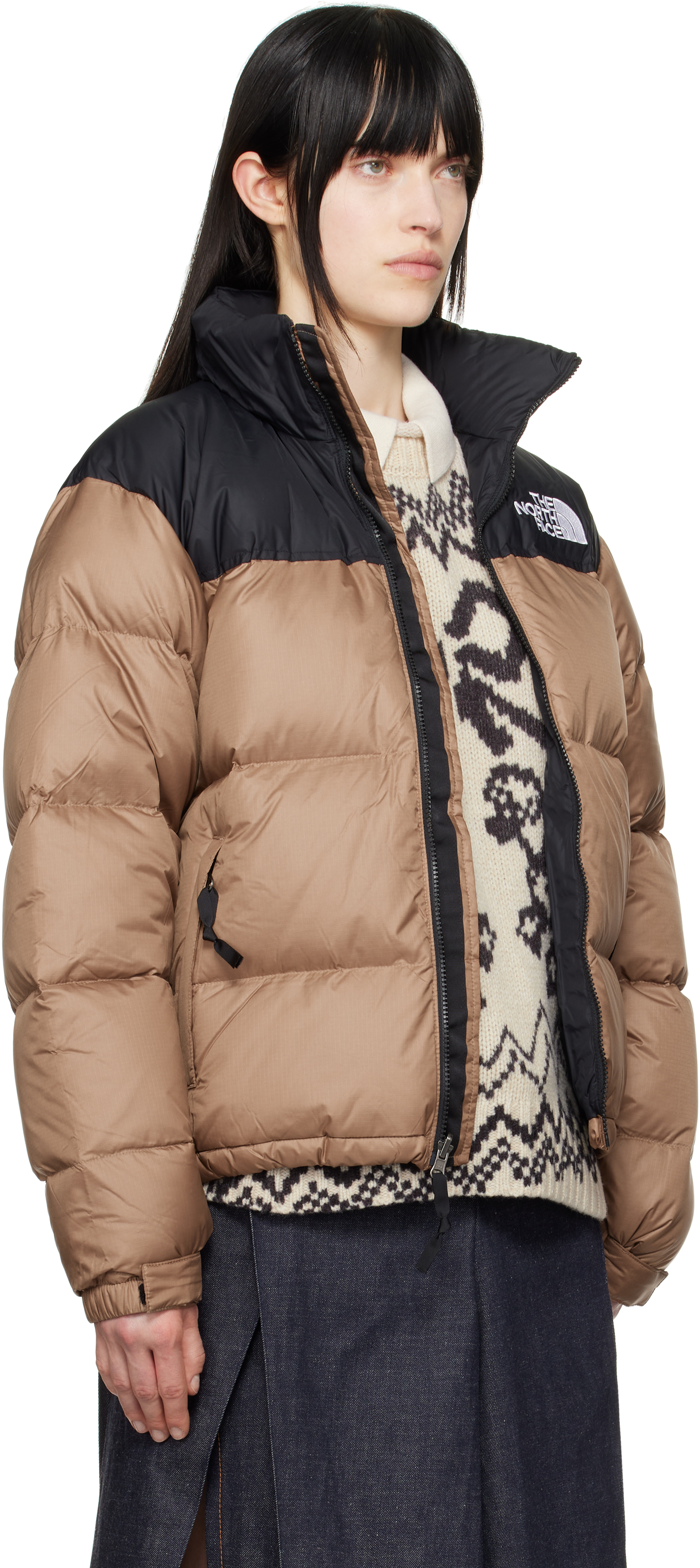 THE NORTH FACE TAN 1996 RETRO NUPTSE DOWN JACKET