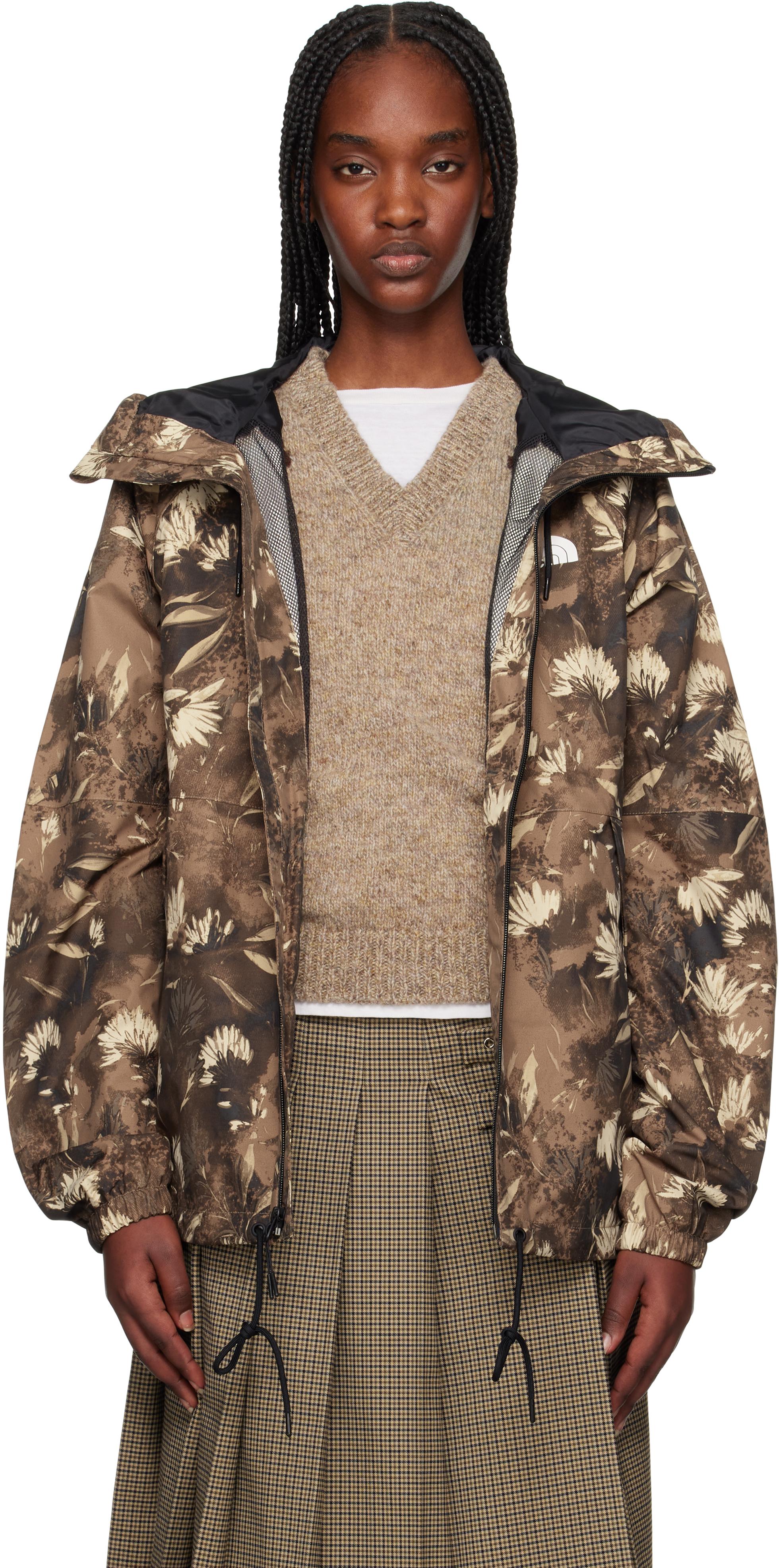 【関税込み】The North Face ブラウン Antora レインジャケット The North Face: ブラウン Antora レインジャケット | SSENSE 日本