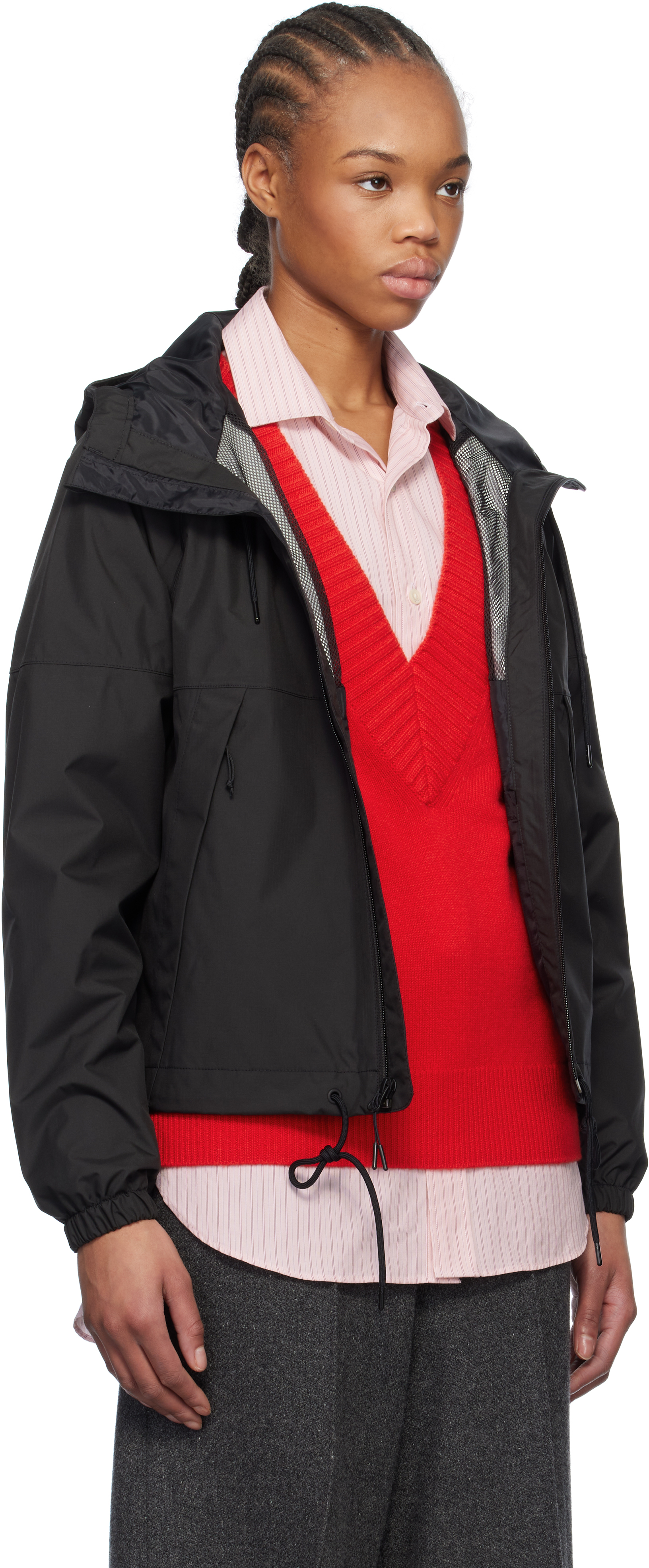 The North Face Black Antora Rain Jacket In 4h0 Tnf Black-npf