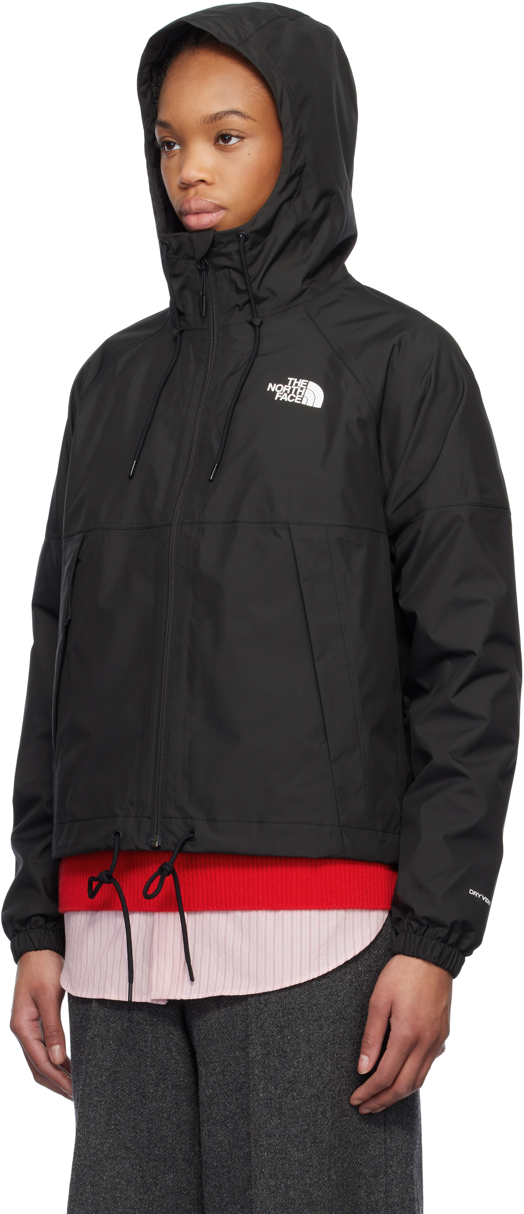 The North Face Black Antora Rain Jacket In 4h0 Tnf Black-npf