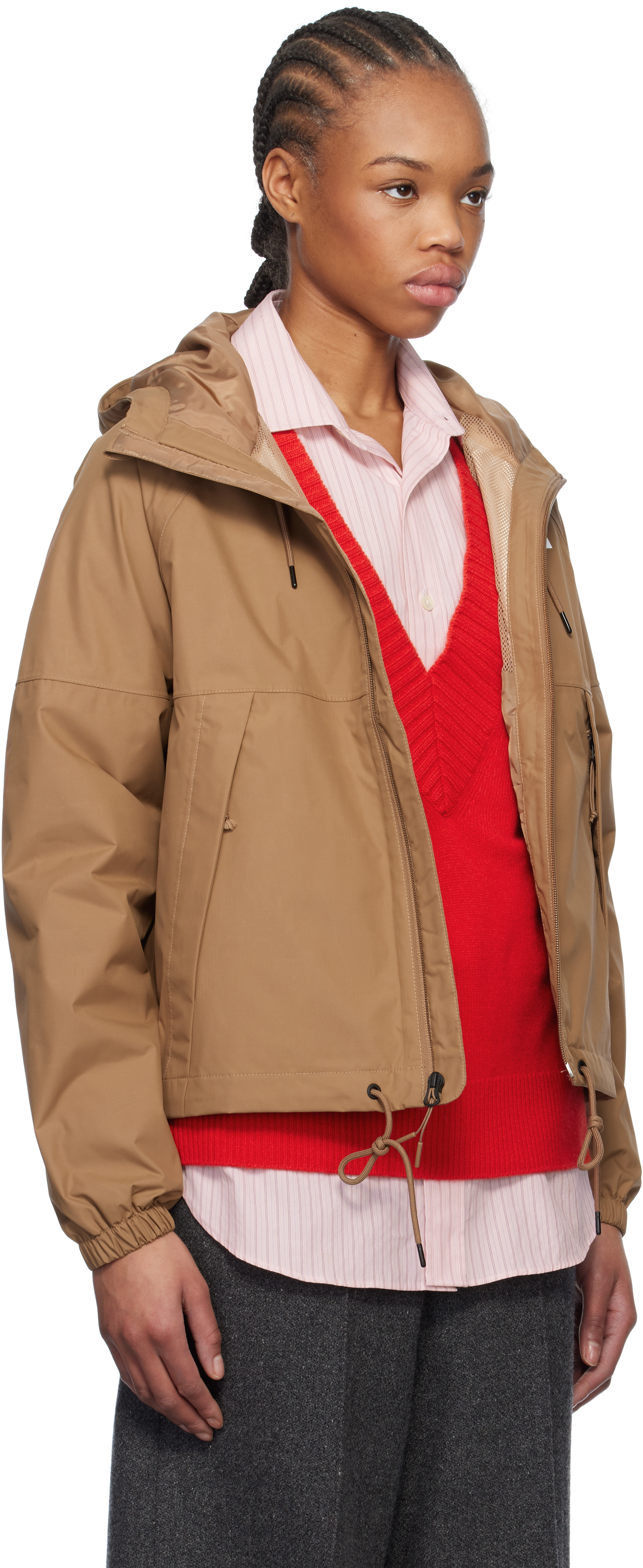 THE NORTH FACE TAN ANTORA RAIN JACKET