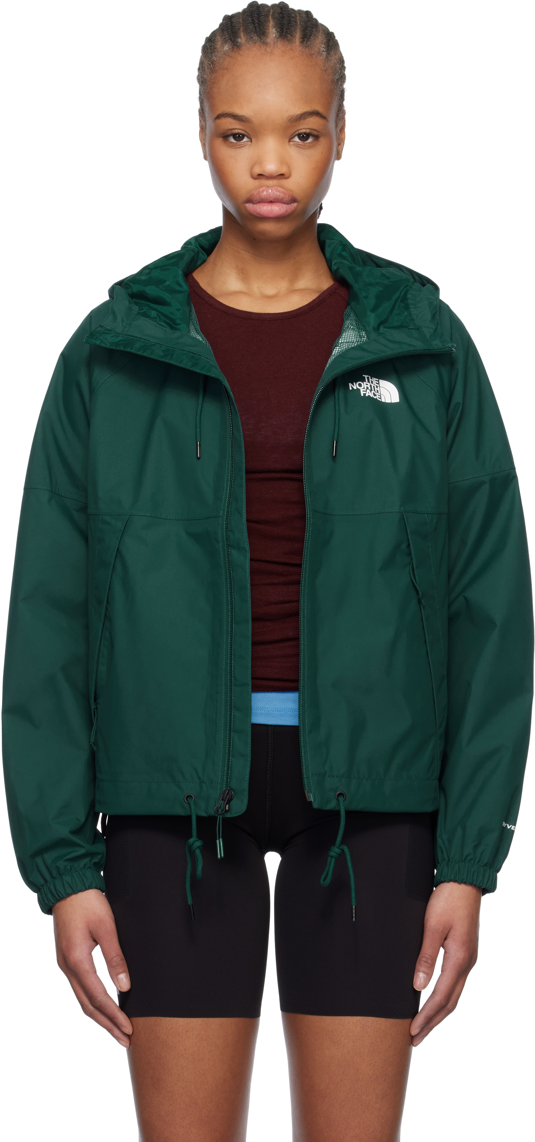 THE NORTH FACE GREEN ANTORA RAIN JACKET