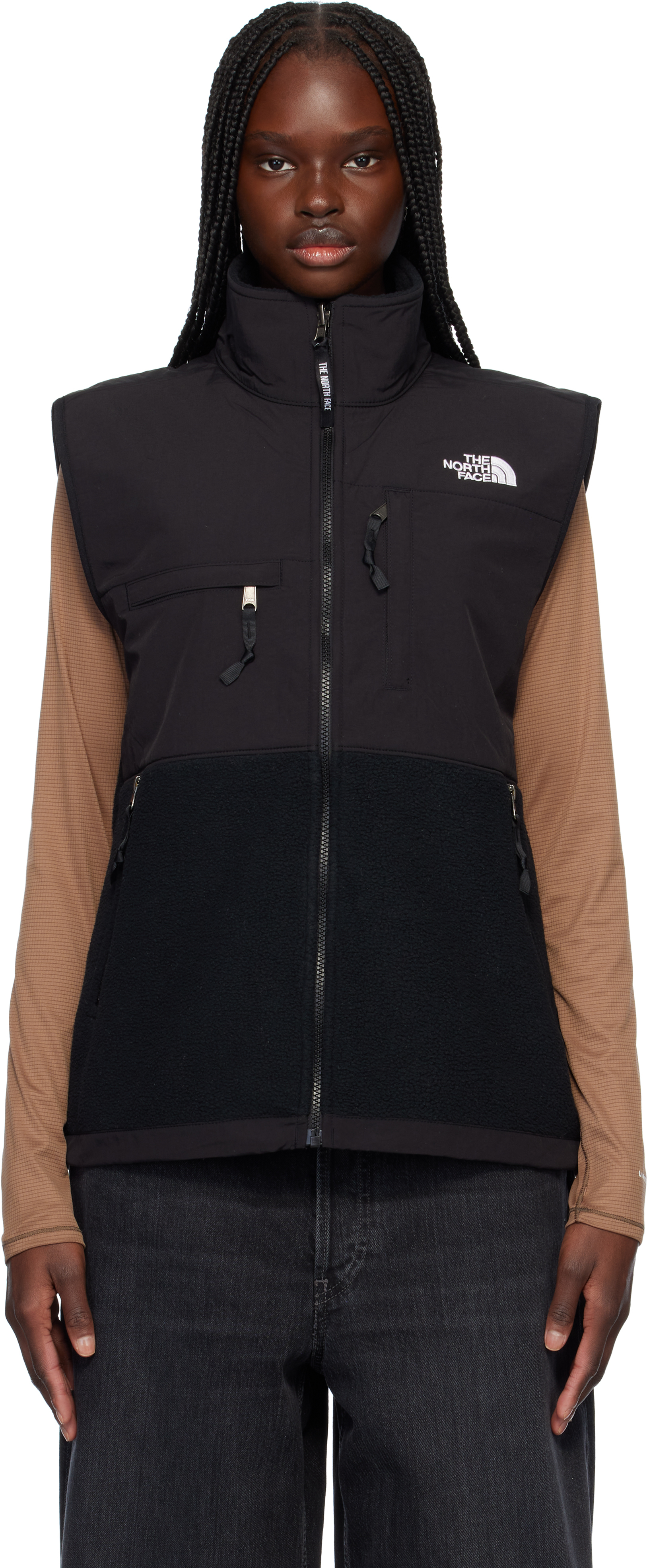 Black Retro Denali Vest by The North Face on Sale
