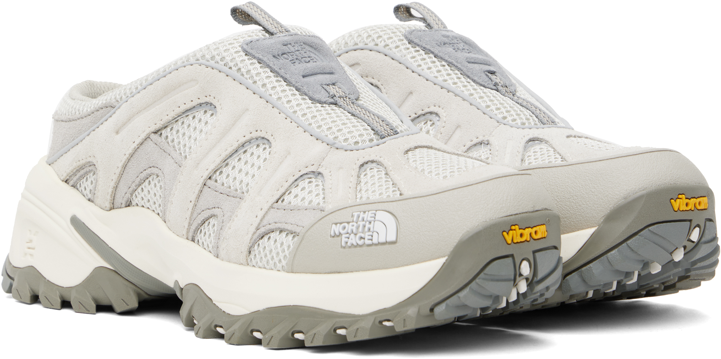 The North Face Gray Hedgehog '06 Rvst Mules In 6s5 Calacatta/stone