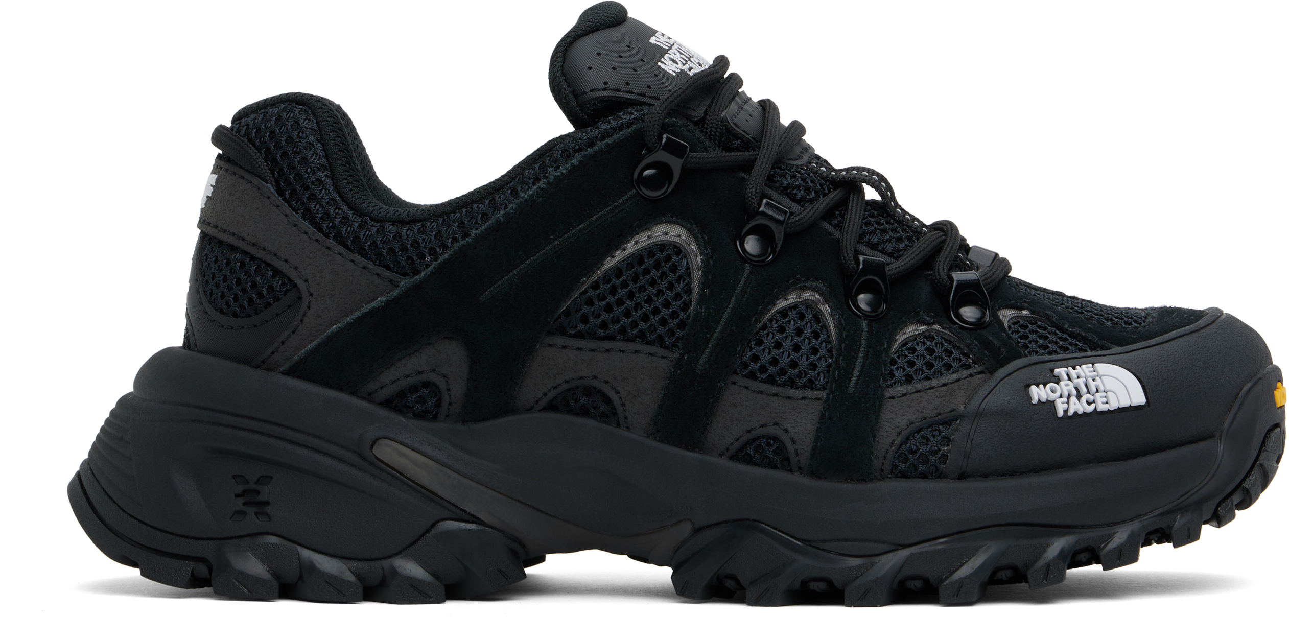 The North Face Black Hedgehog 06 Rvst Sneakers In Ky4 Tnf Black/tnf Wh