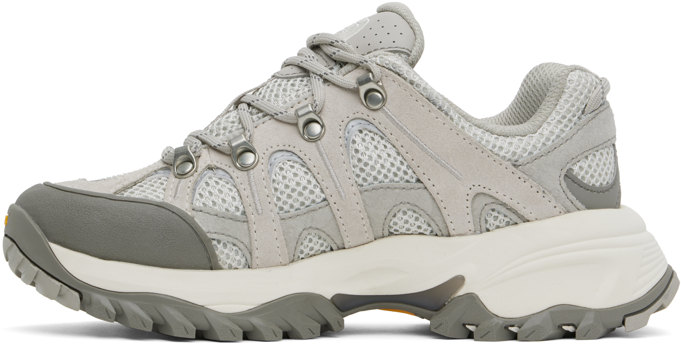 The North Face Gray Hedgehog 06 Rvst Sneakers In 6s5 Calacatta/stone