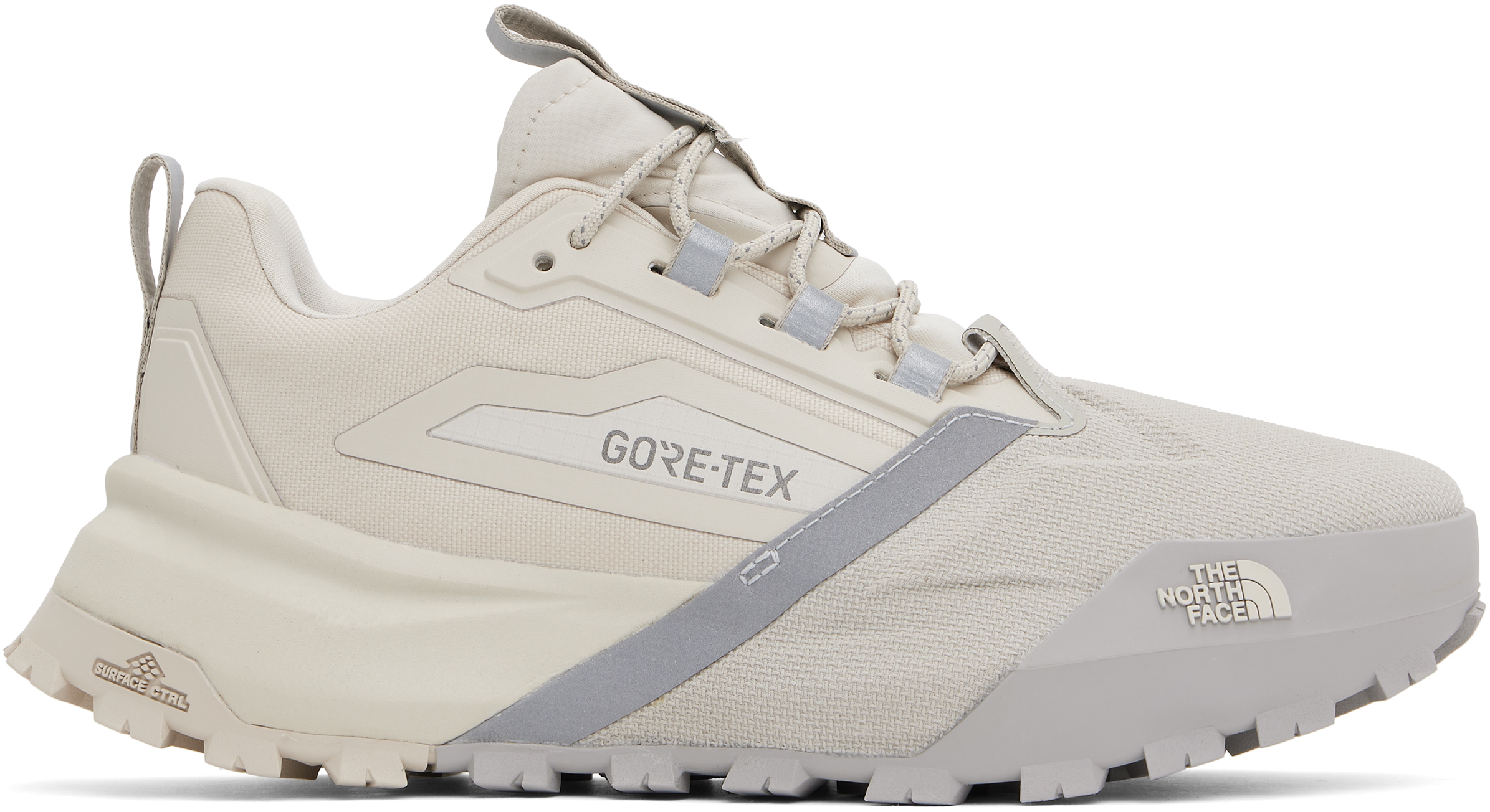 The North Face Beige Offtrail Tech Gore-tex Sneakers In 6s4 Calacatta/soapst