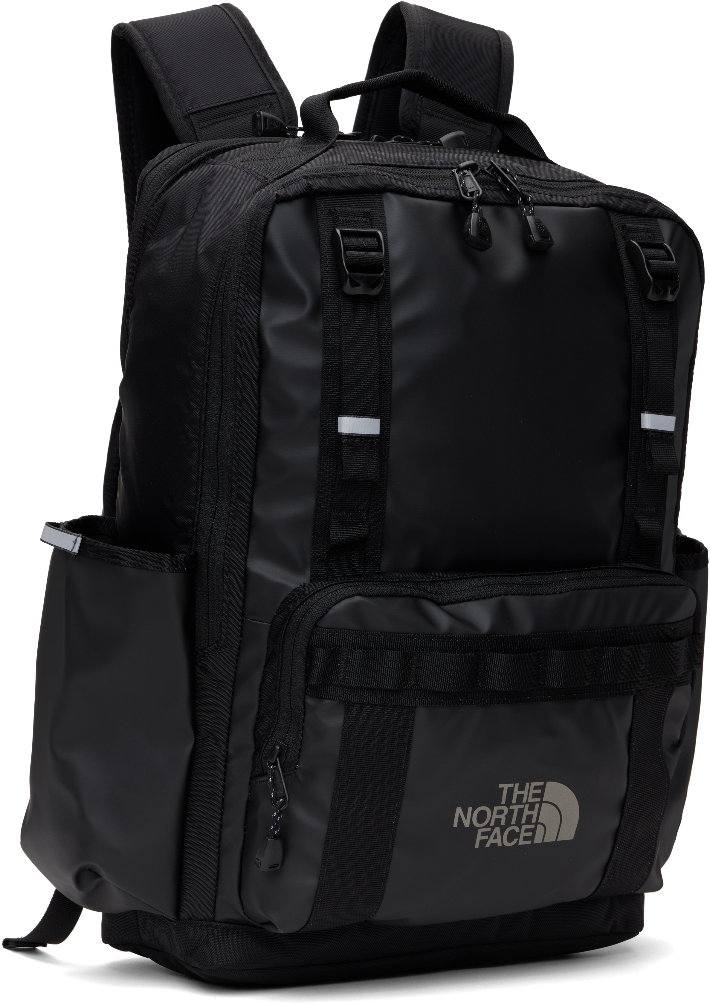Shop The North Face Black Base Camp Daypack Backpack In Blk/asphlt/pearl Bia