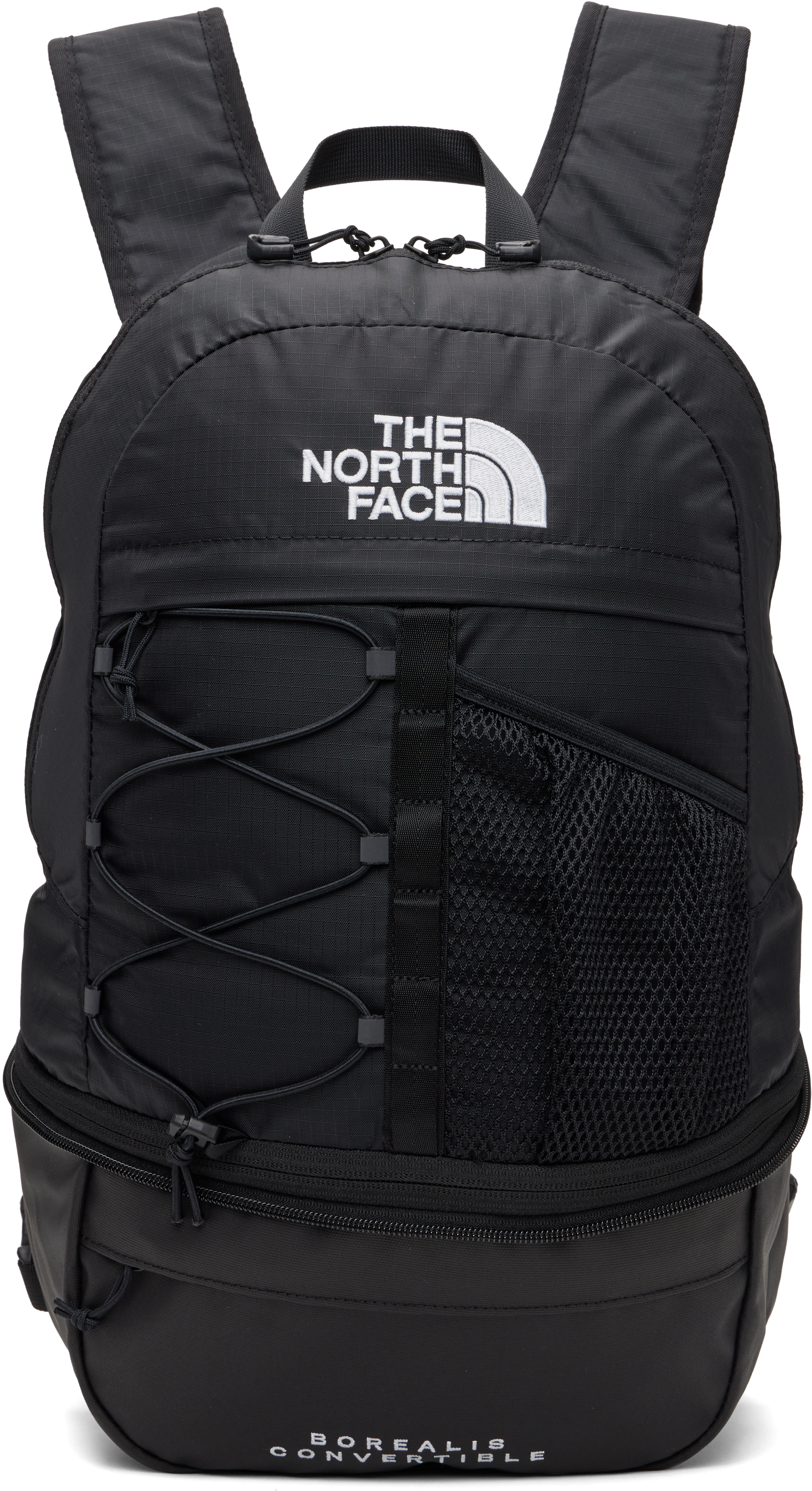 Shop The North Face Black Borealis Convertible Backpack In Tnf Black/black Kx7