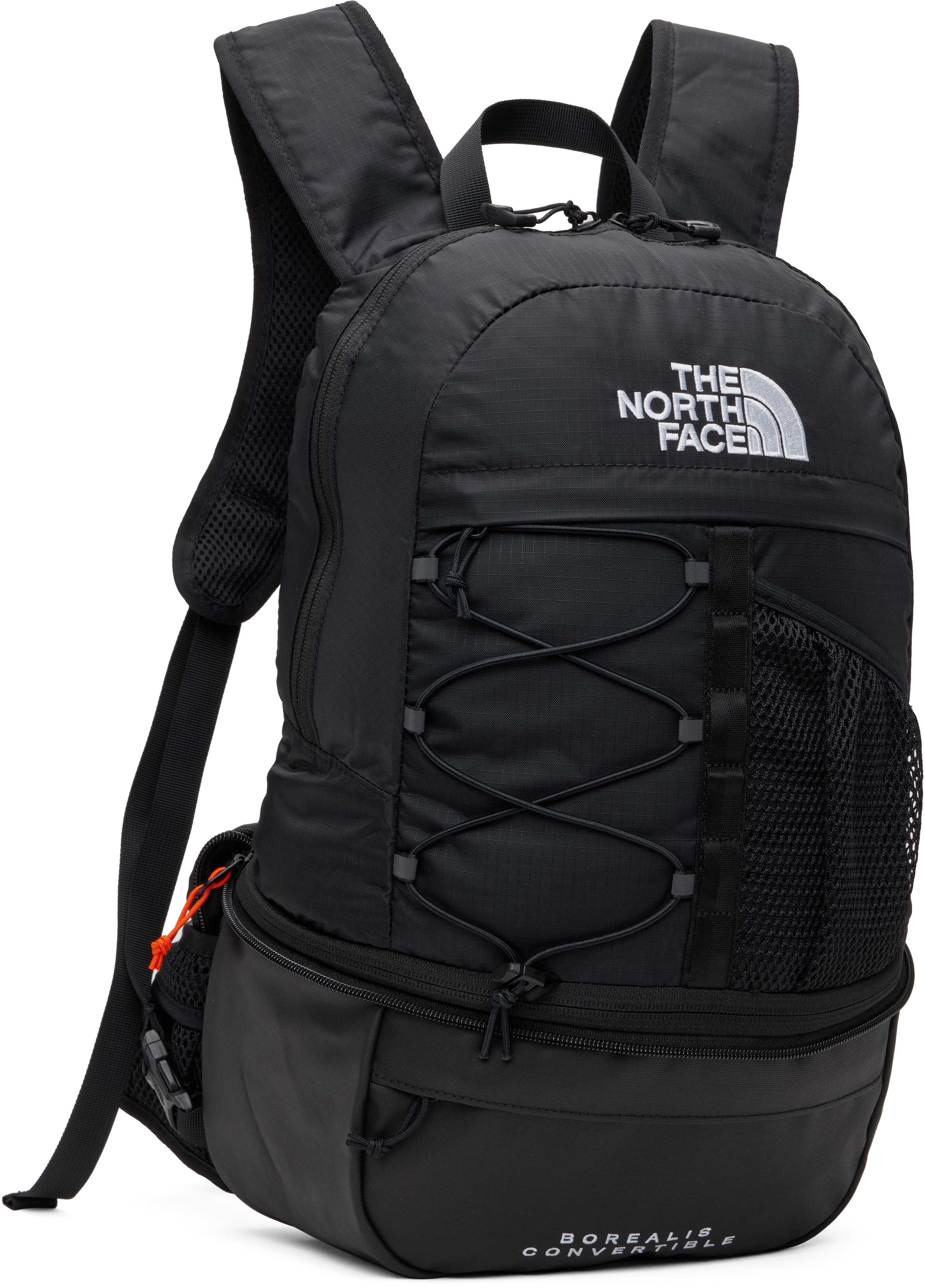Shop The North Face Black Borealis Convertible Backpack In Tnf Black/black Kx7