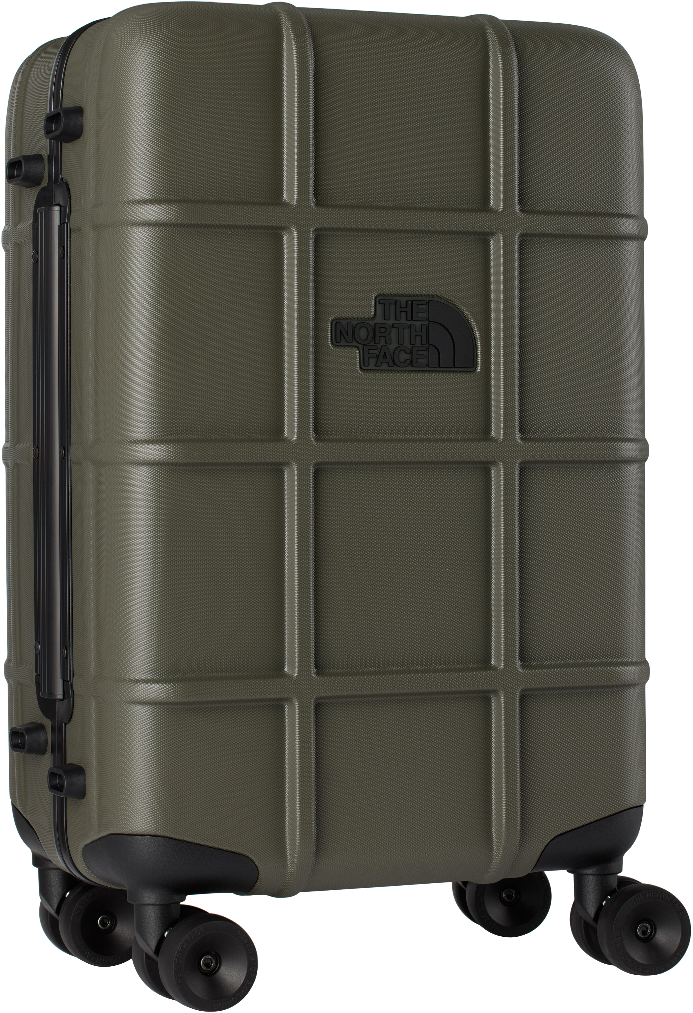 The North Face Green All Weather 4-wheeler 22 Suitcase In Taupe Green/blk 4wc