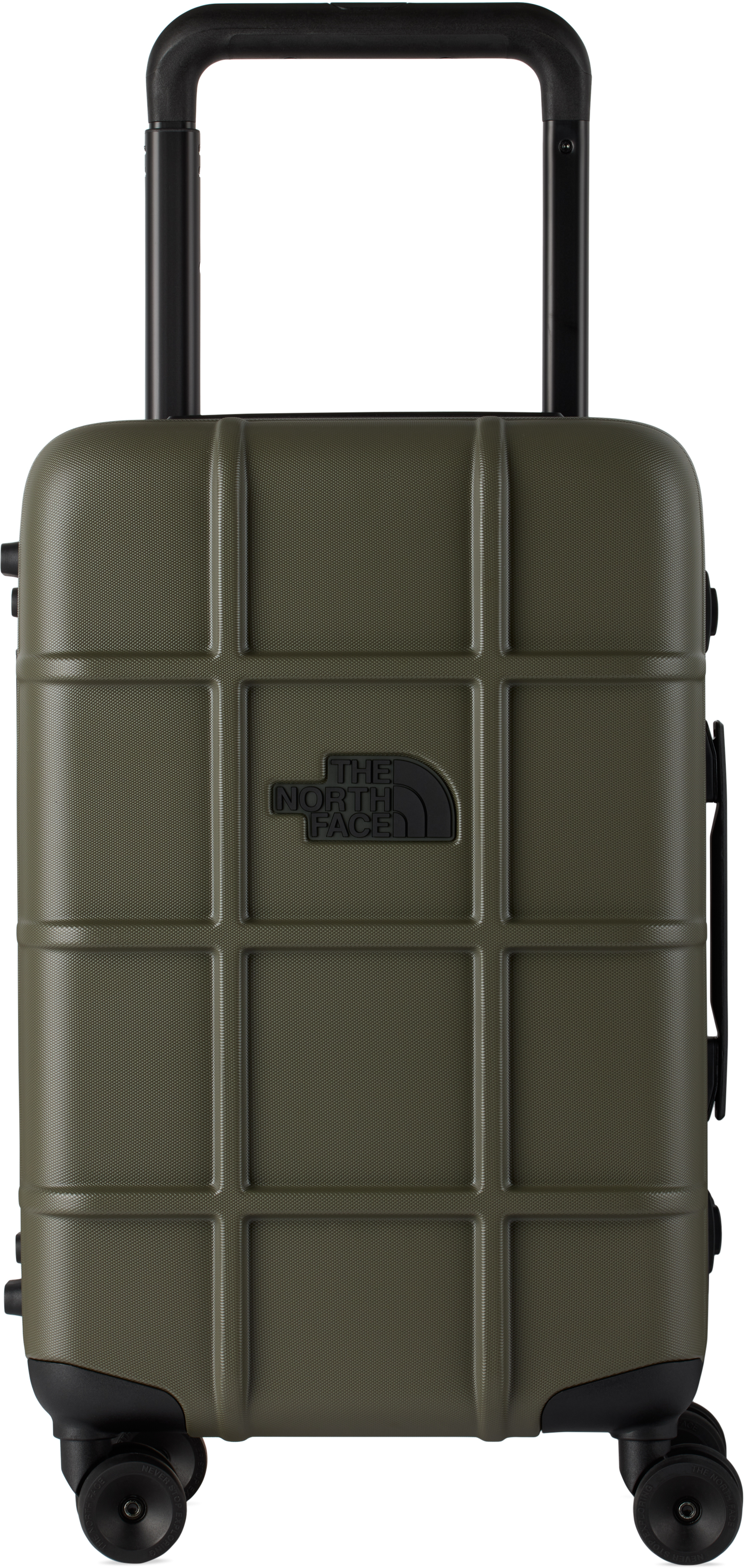 The North Face Green All Weather 4-wheeler 22 Suitcase In Taupe Green/blk 4wc