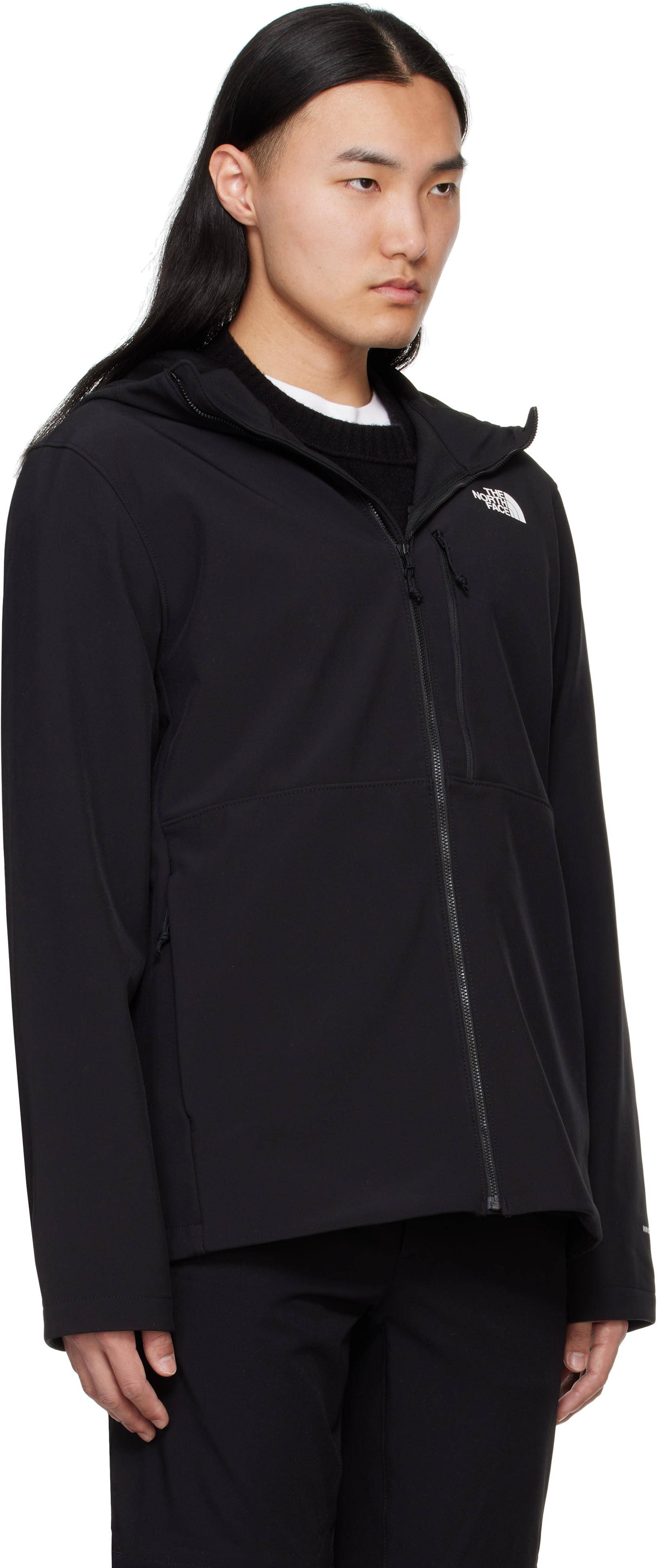 The North Face Black Apex Bionic 3 Jacket In Tnf Black-npf 4h0