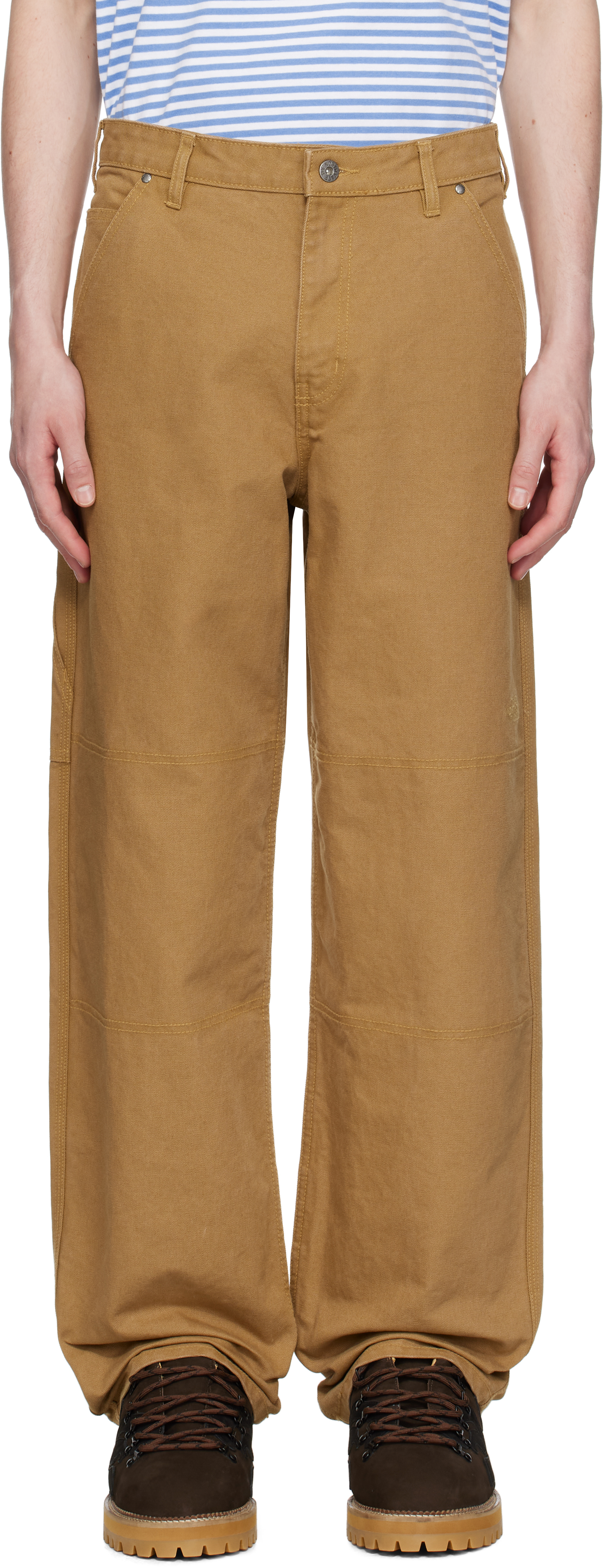 Tan Cedar Canvas Work Trousers