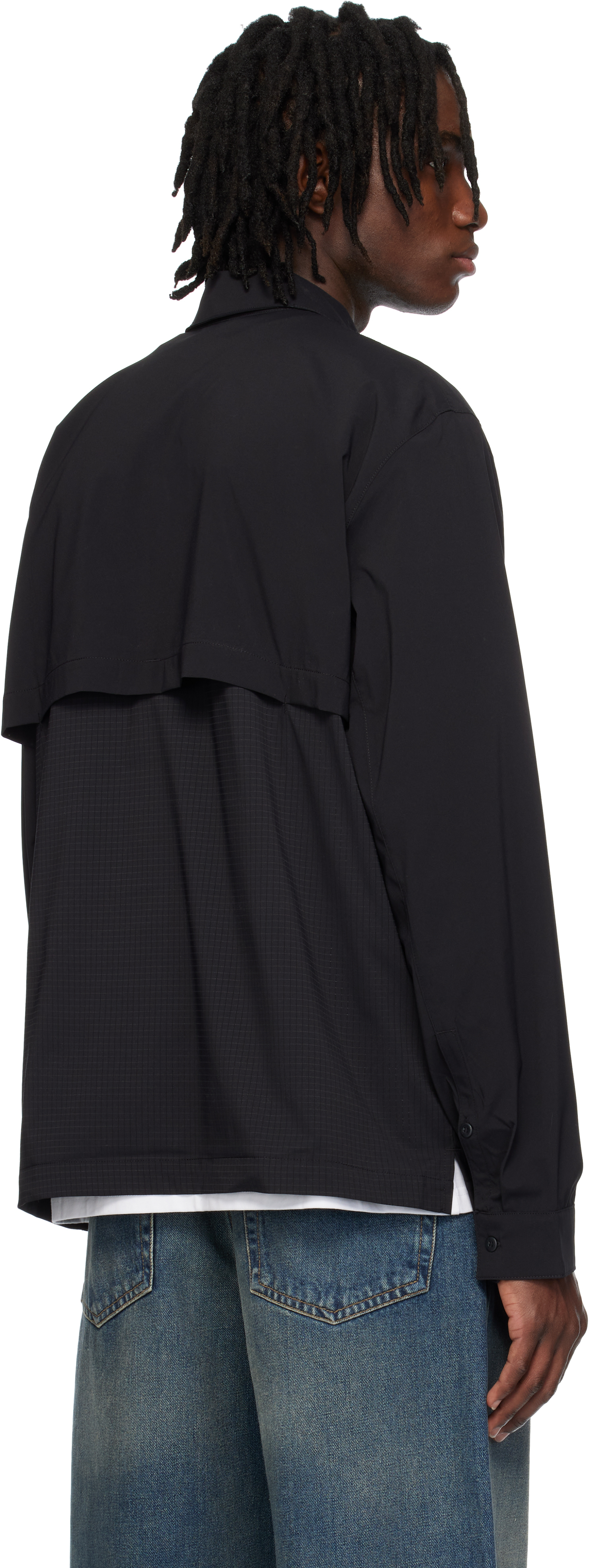 Shop The North Face Black Long-sleeve Lightrange Shirt In Tnf Black Jk3
