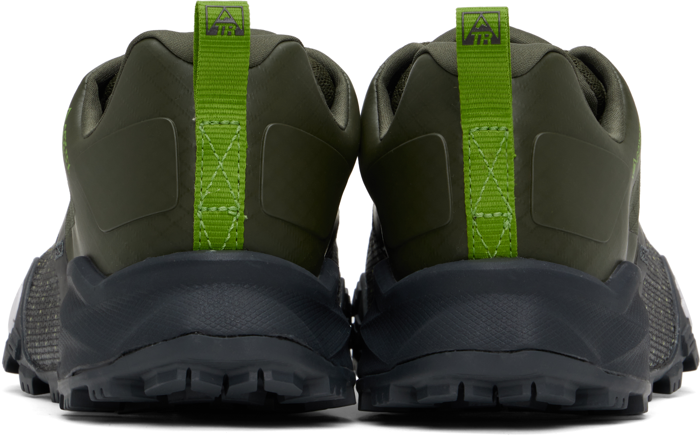 The North Face Khaki Offtrail Tr Gore-tex Trail Running Sneakers In Taupe Green/grey 79k