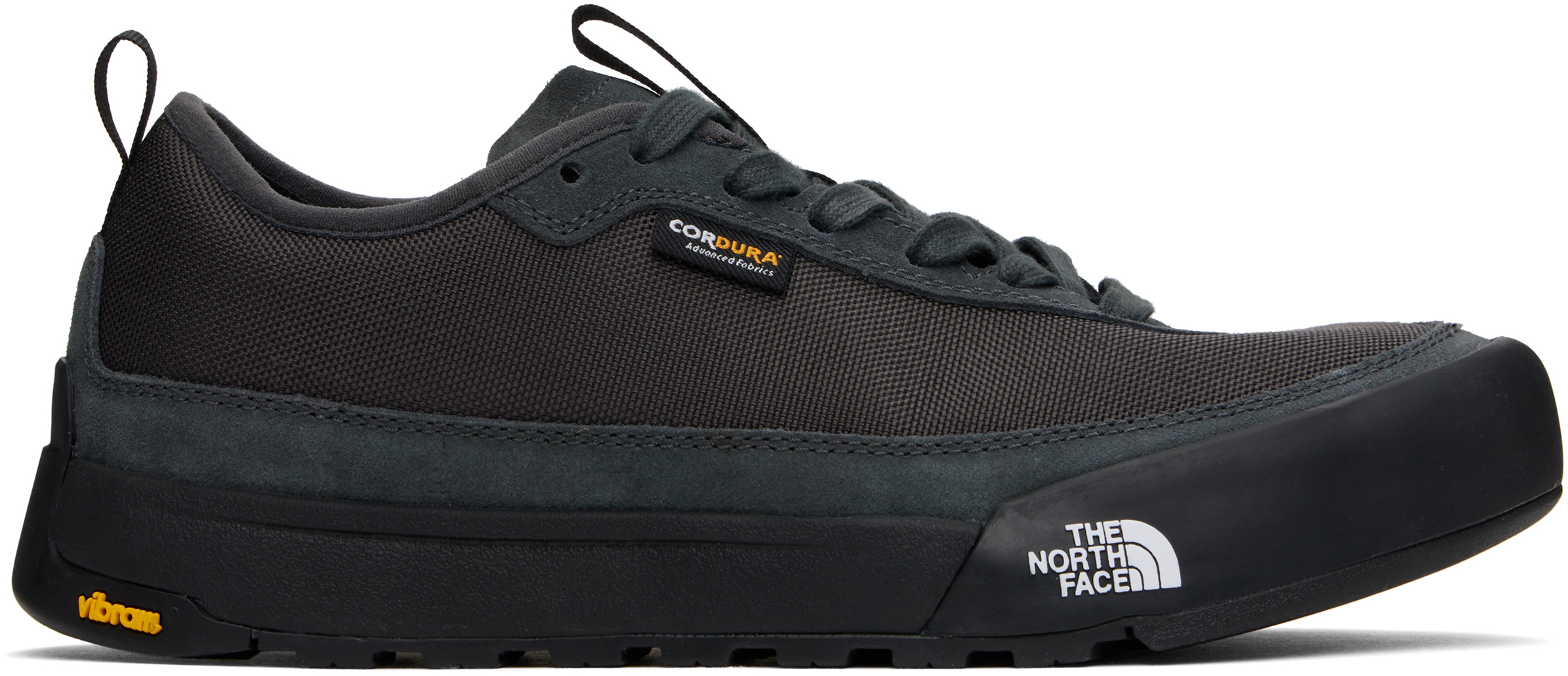 The North Face Gray Clyffe Sneakers In Grey Tnf Black Mn8