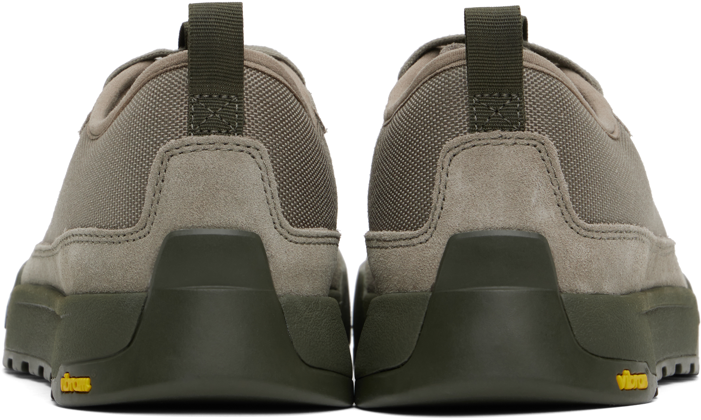The North Face Taupe Clyffe Sneakers In Gry Taupe Green 8ir