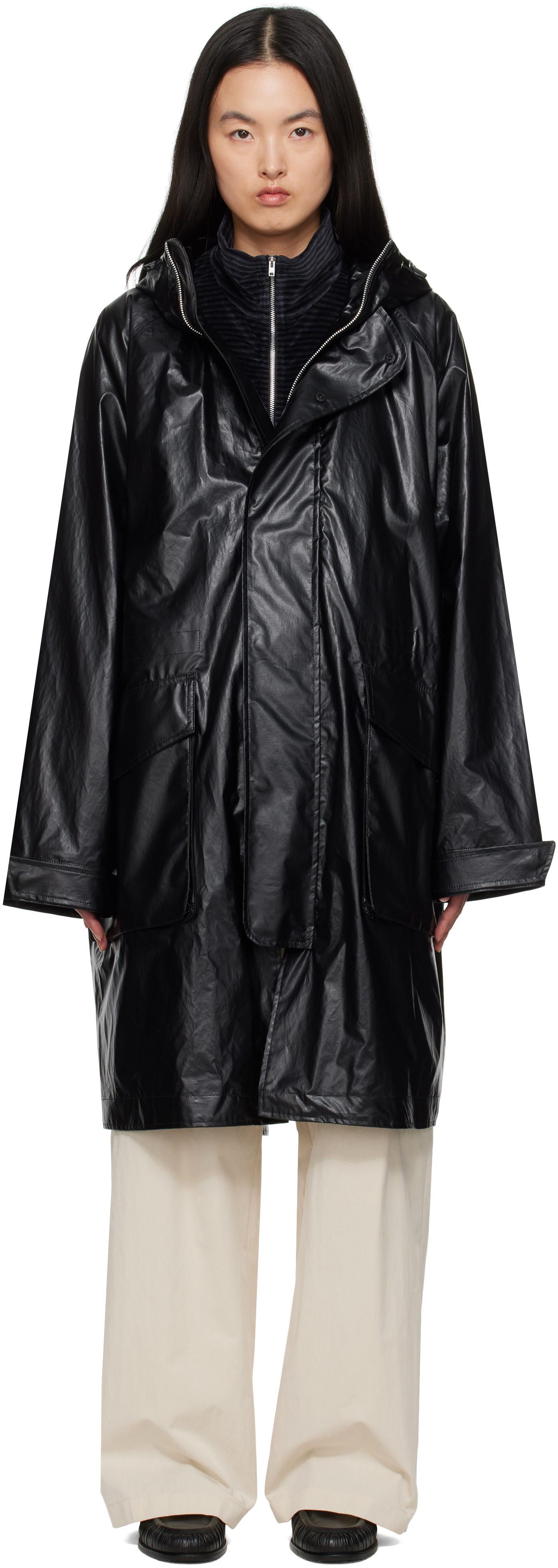 OUR LEGACY ステンカラーコート 44 ブラック OUR LEGACY ステンカラーコート 44 ブラック f*e様 our legacy