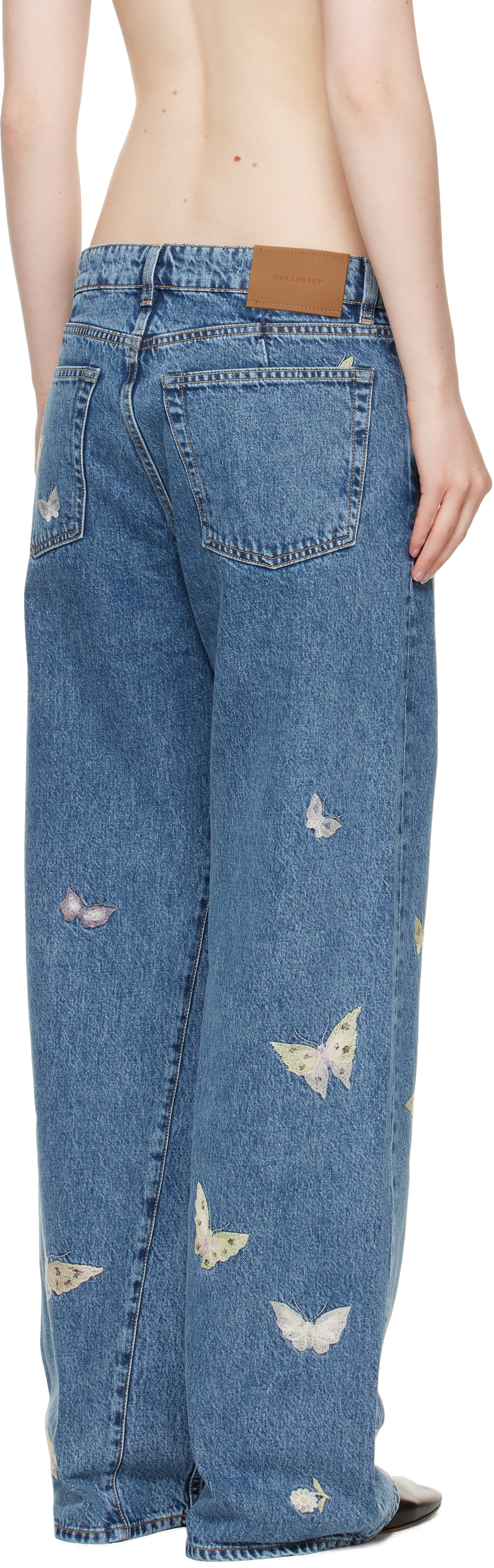 Shop Our Legacy Blue Treble Cut Jeans