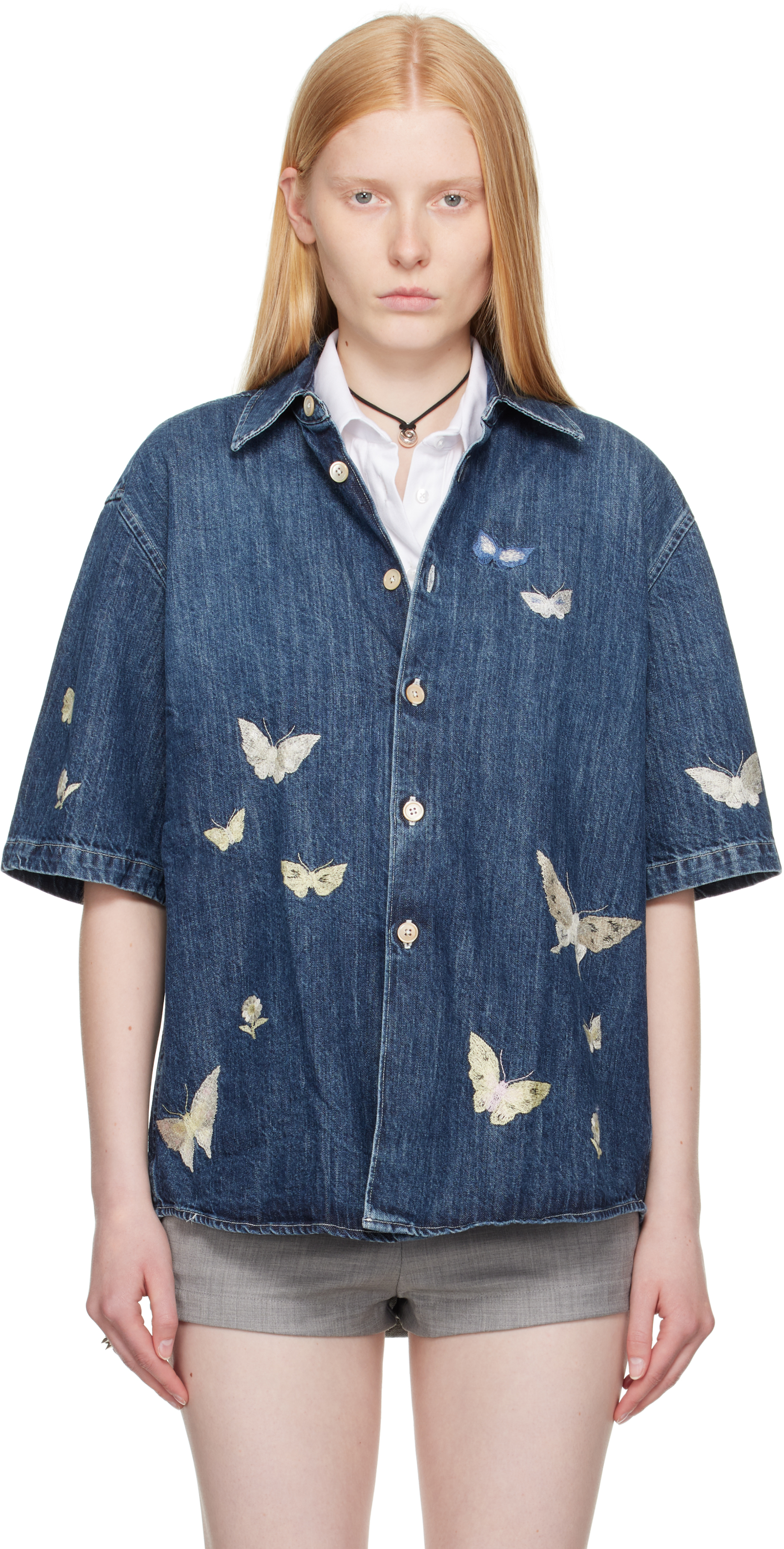 トップス OUR LEGACY PF2019 SIZE 44 OUR LEGACY: Blue Beyond Shirt | SSENSE