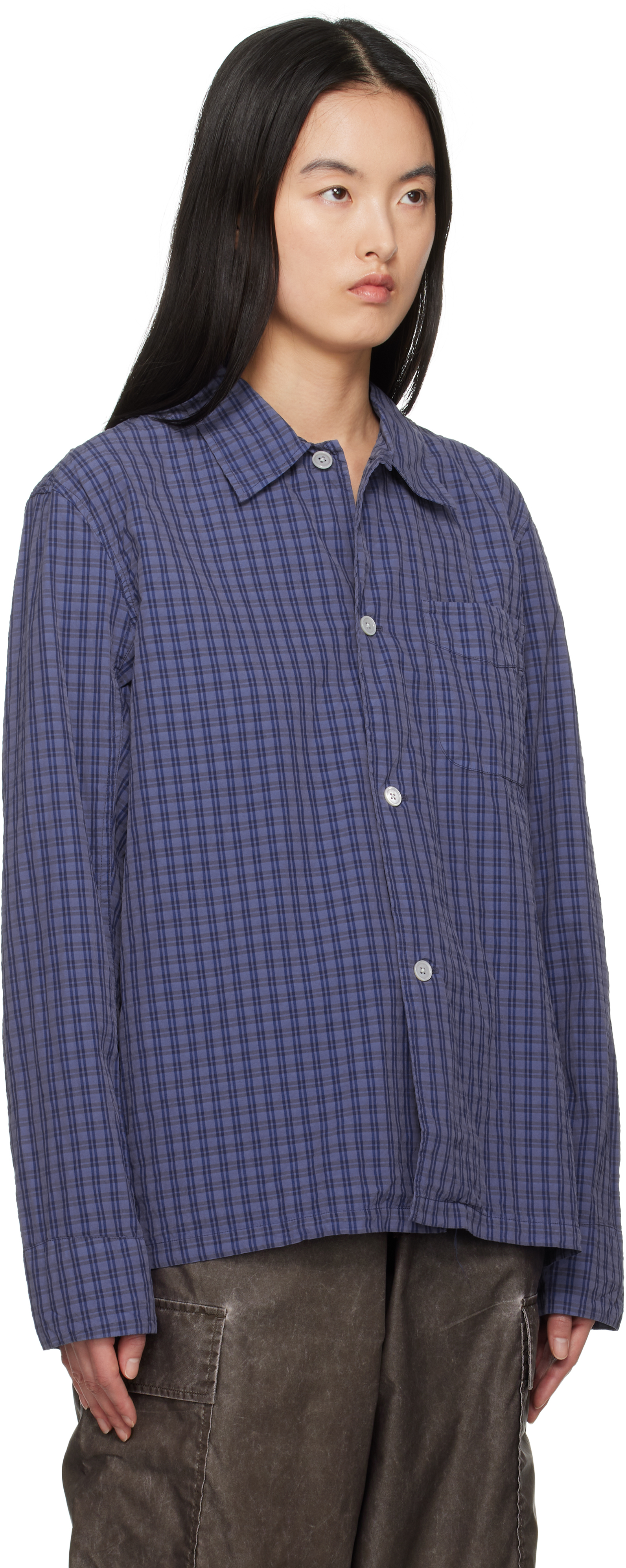 Shop Our Legacy Blue Box Shirt In Kahuna Check