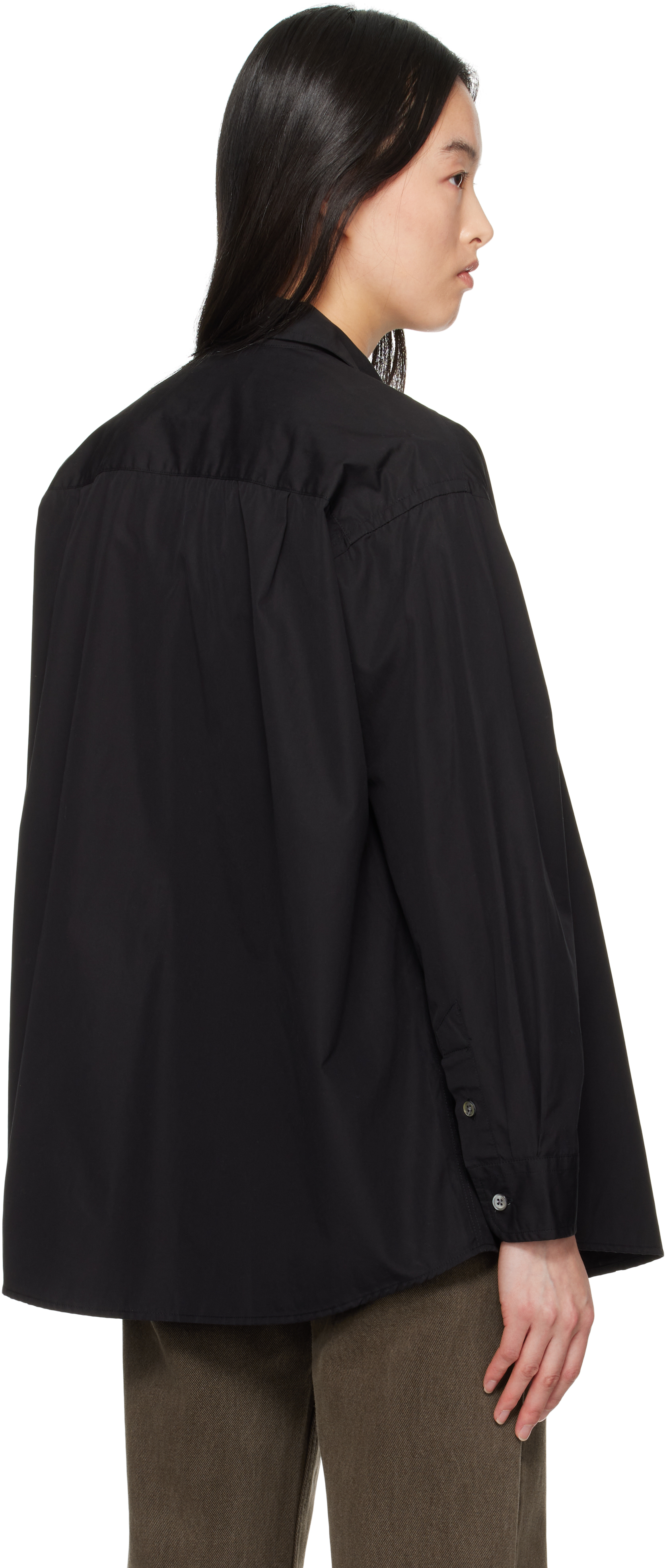Our Legacy Black Favourite Shirt In Black All Day Poplin