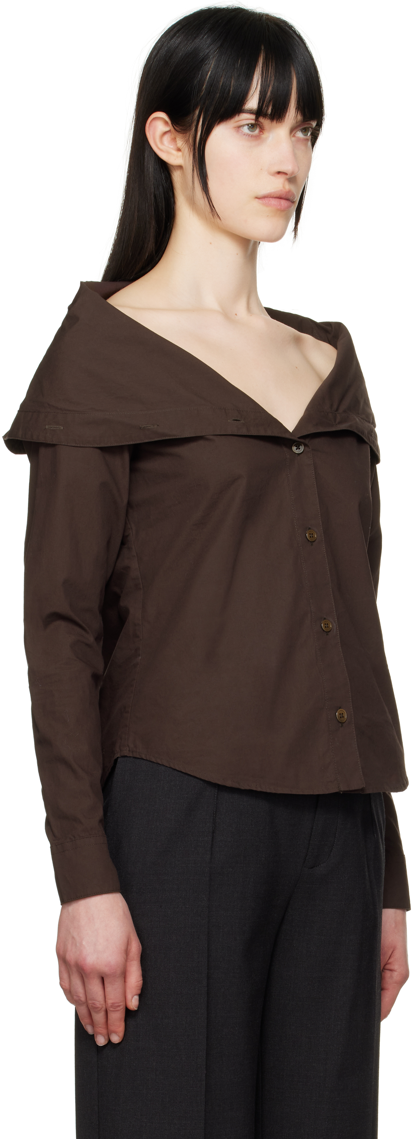 Our Legacy Kaonashi Shirt In Hefty Brown