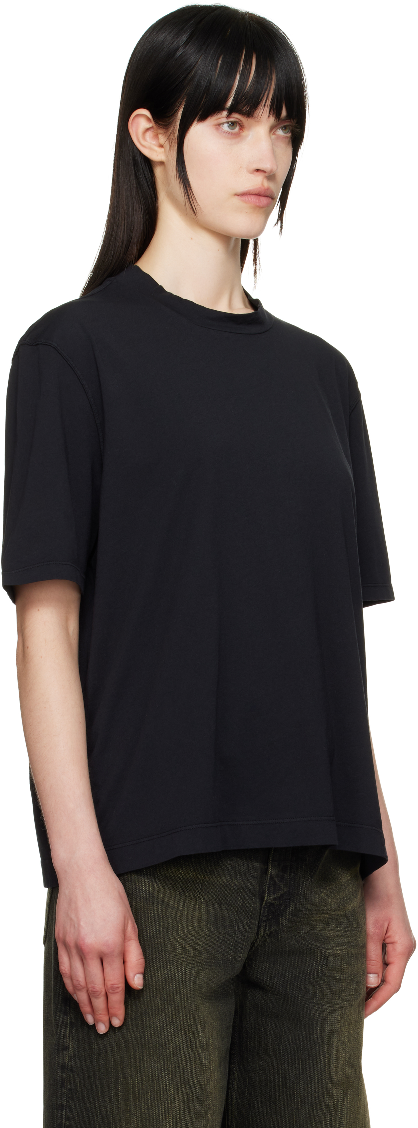 Our Legacy Black Big T-shirt In Black Clean Jersey