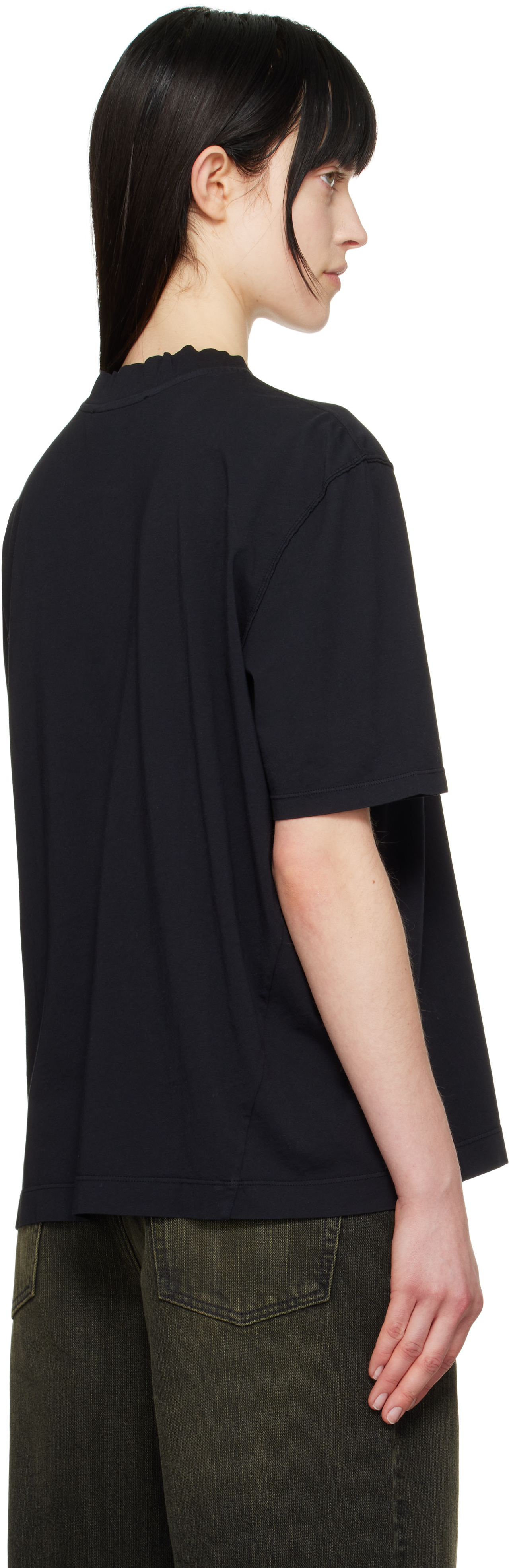 Our Legacy Black Big T-shirt In Black Clean Jersey