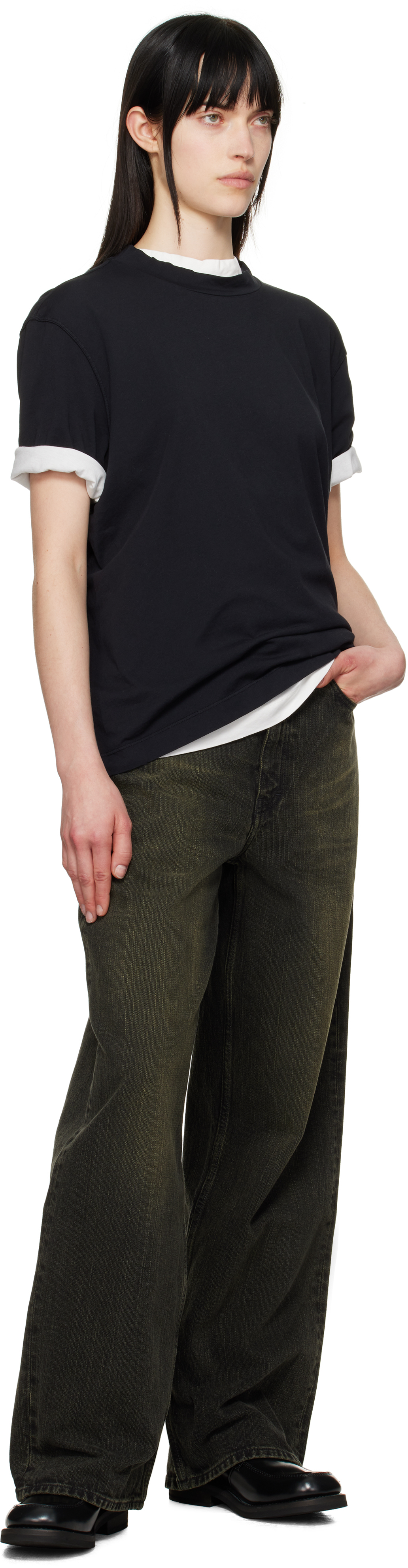 Our Legacy Black Big T-shirt In Black Clean Jersey