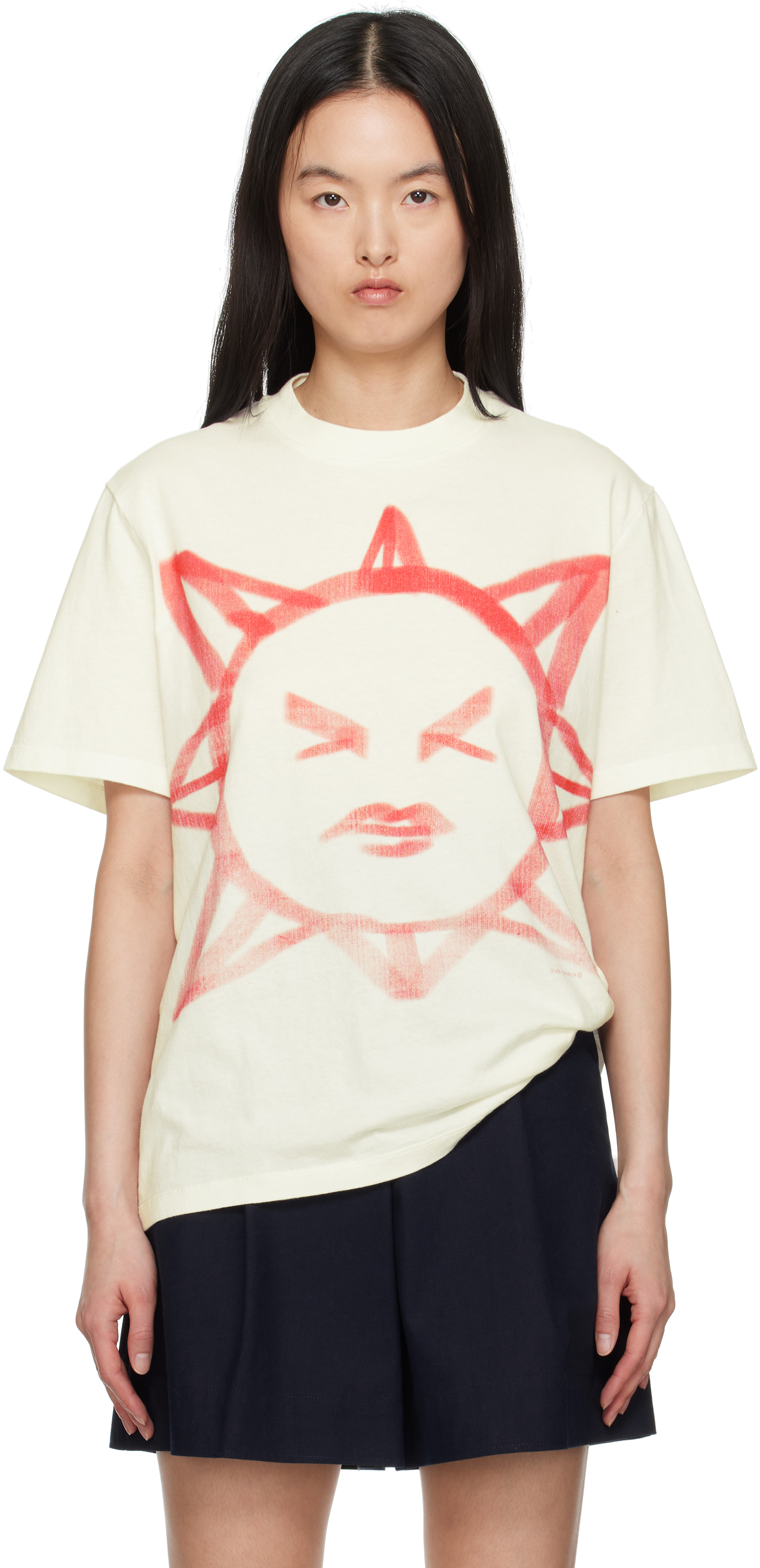 Shop Our Legacy White Box T-shirt In Squinting Sun Legacy