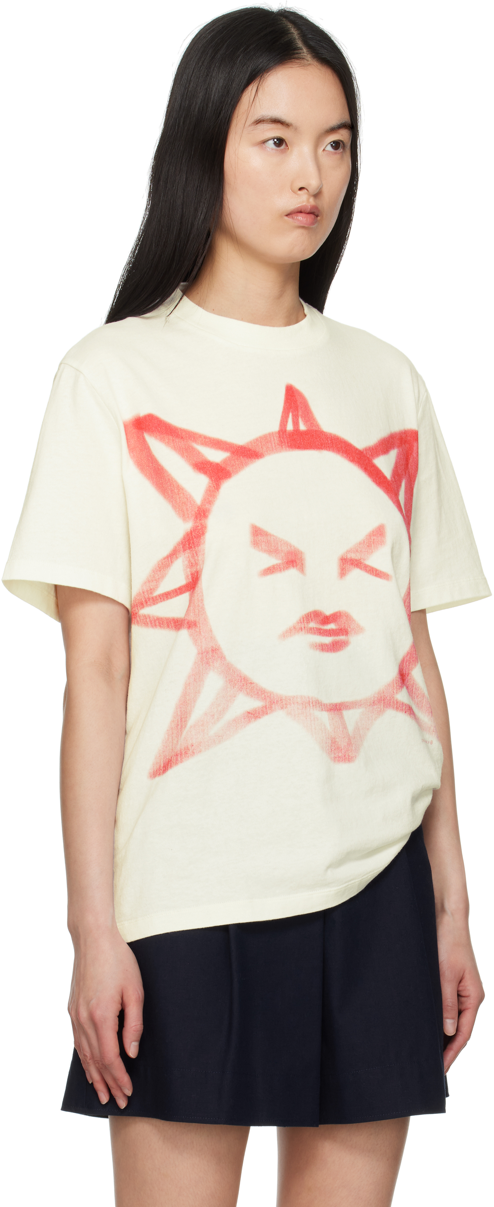 Shop Our Legacy White Box T-shirt In Squinting Sun Legacy