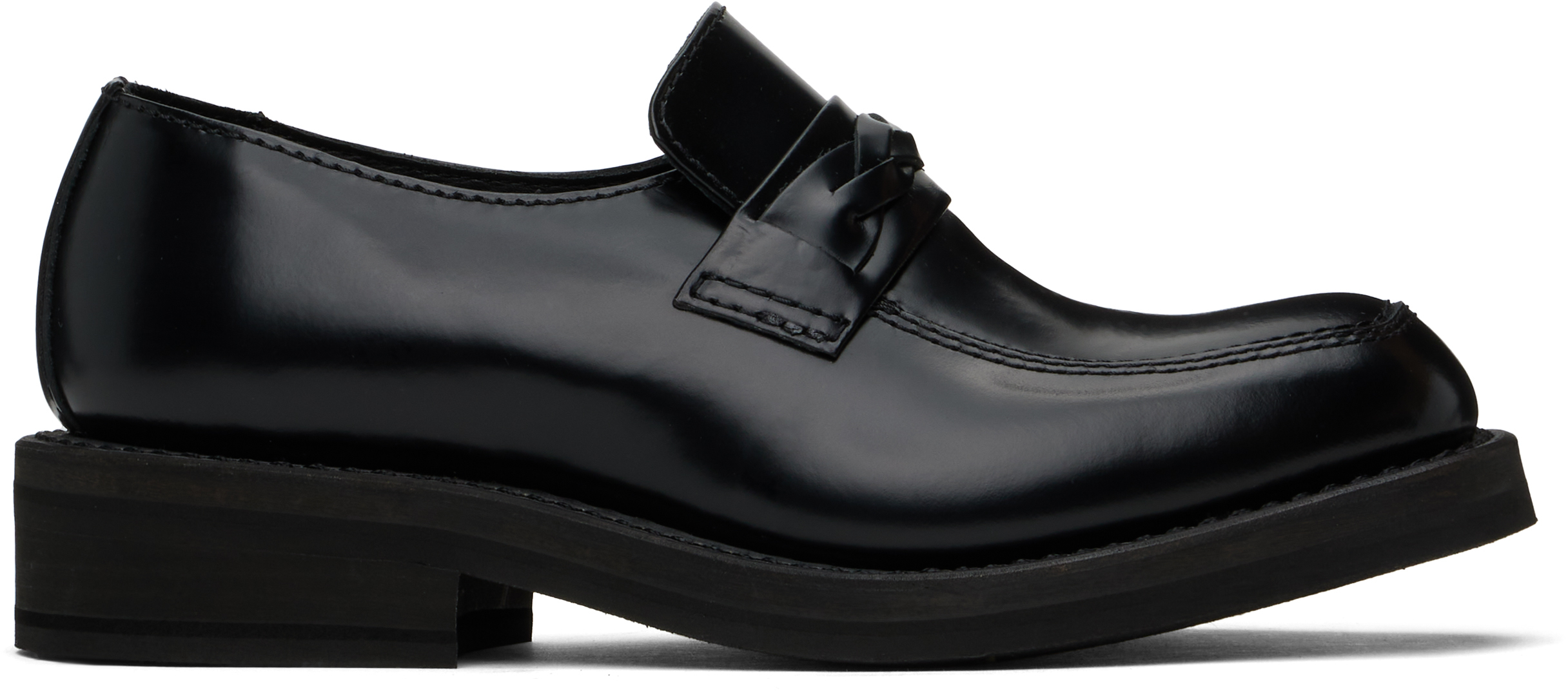 靴 OUR LEGACY CYPHER LOAFER BLACK 42 Our Legacy Cypher leather penny loafers Our Legacy