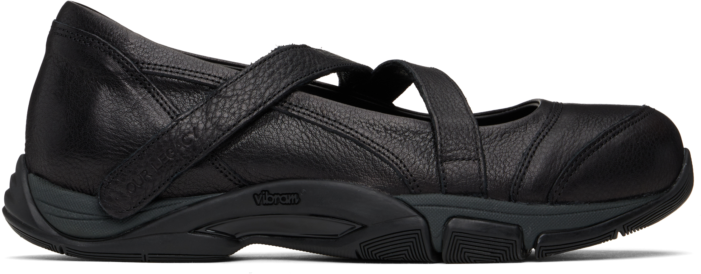Black Sweetheart Dress Loafers by OUR LEGACY on Sale