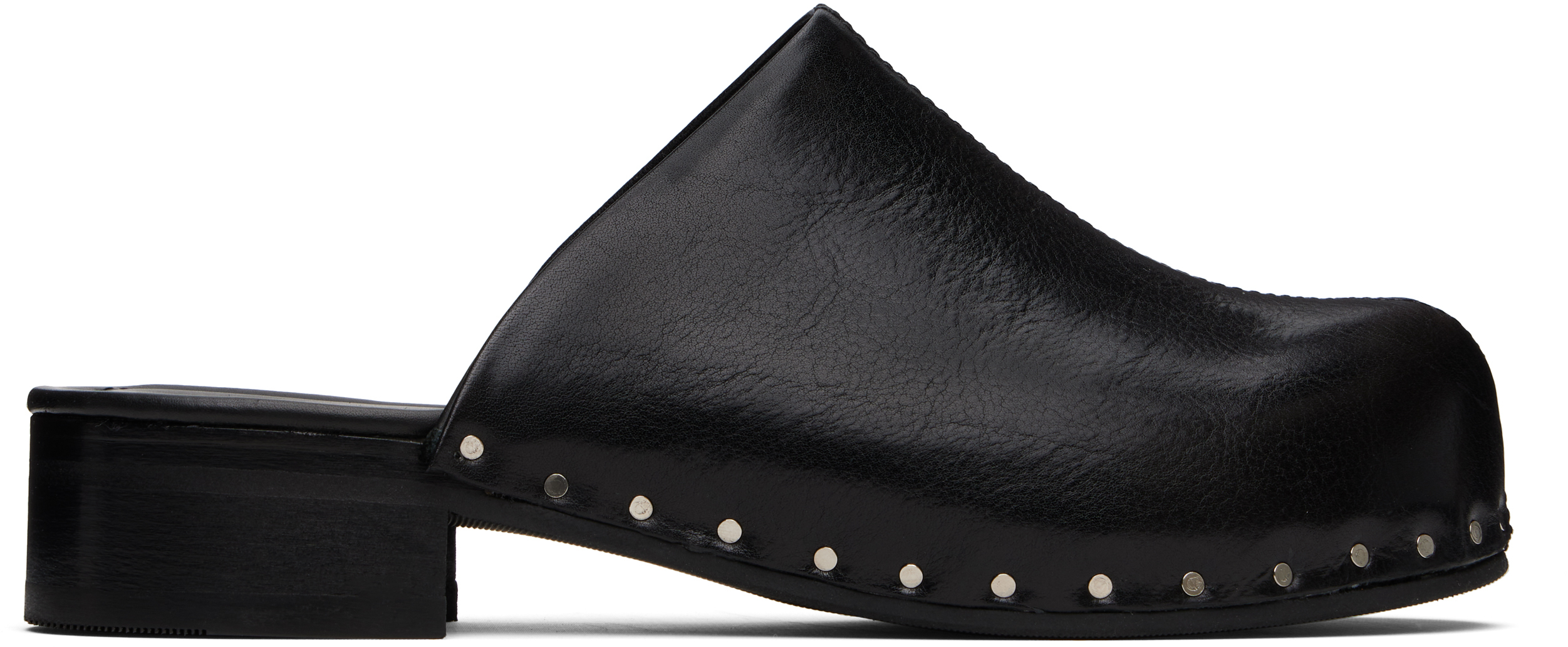 【関税込み】OUR LEGACY ブラック Naoto スリッポン Our Legacy - Naoto Shoe Deep Black Leather