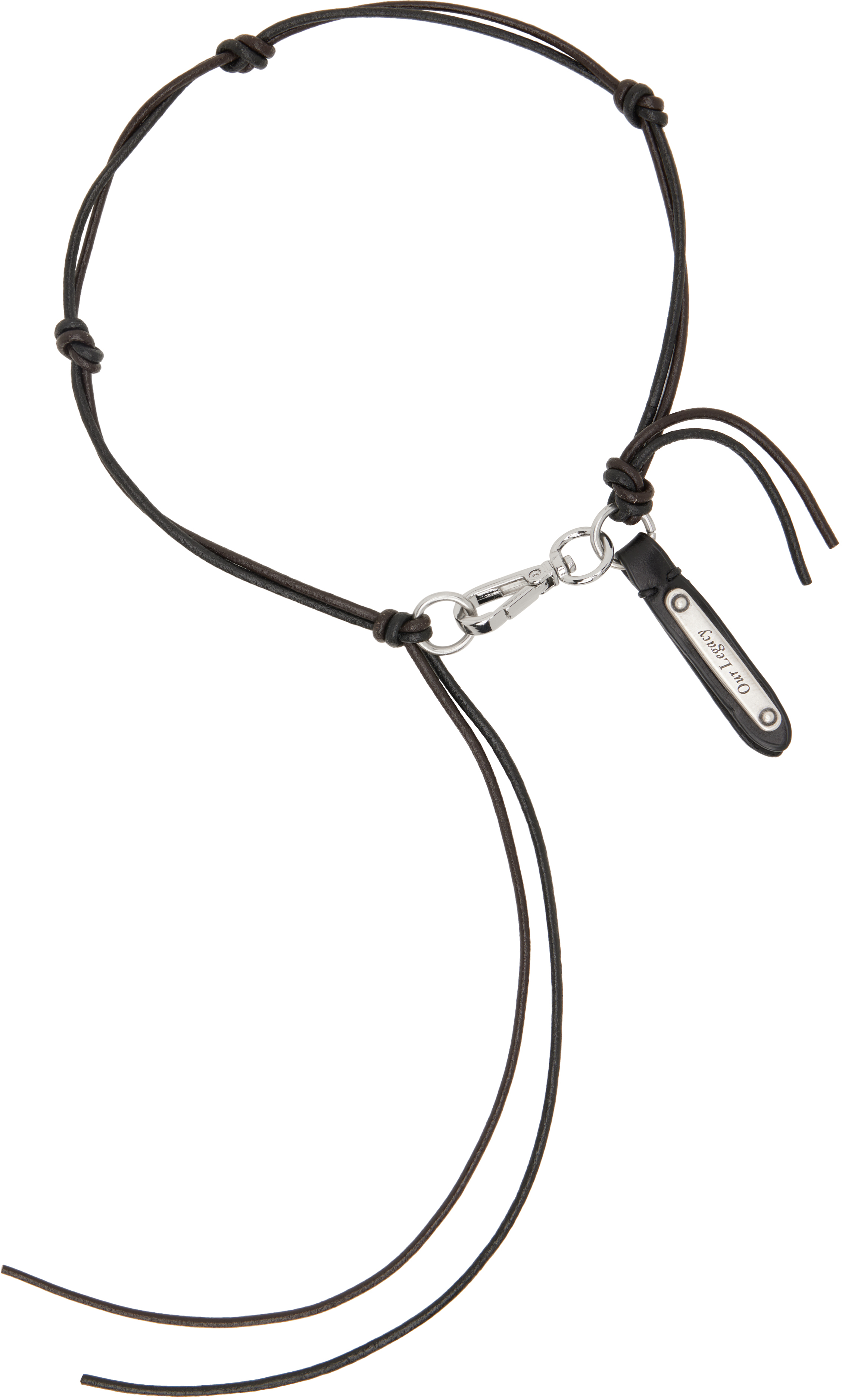 Black Super Slim Ladon Necklace