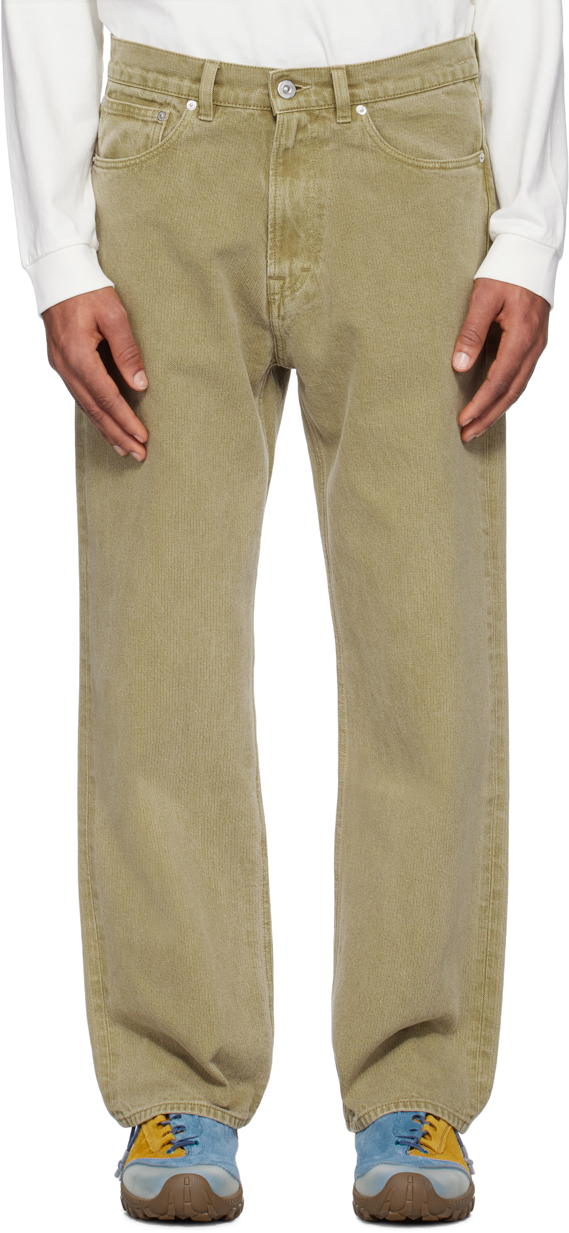 Khaki Third Cut Jeans