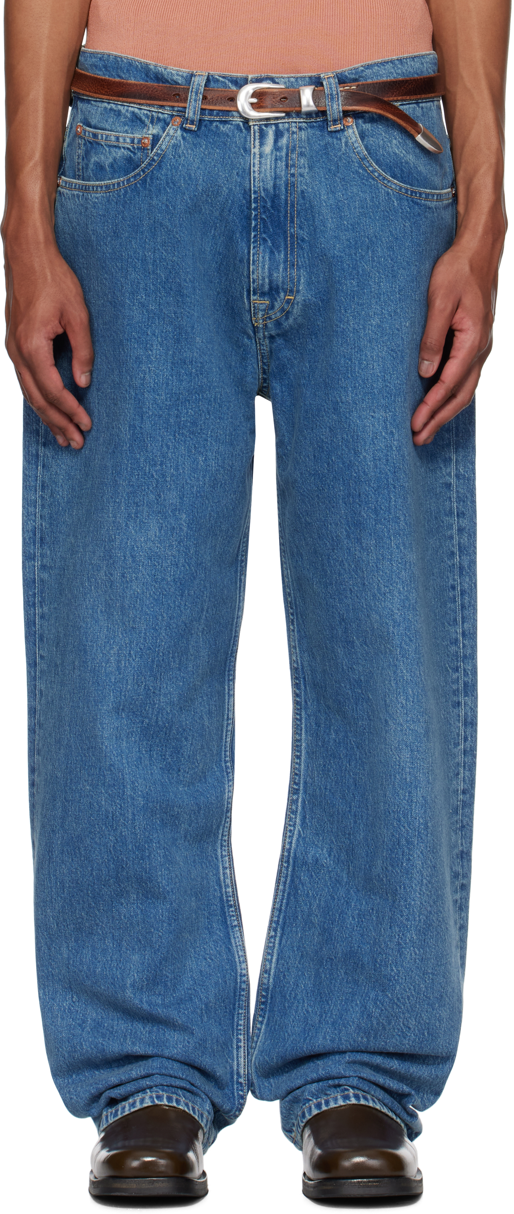 Blue Third Cut Jeans