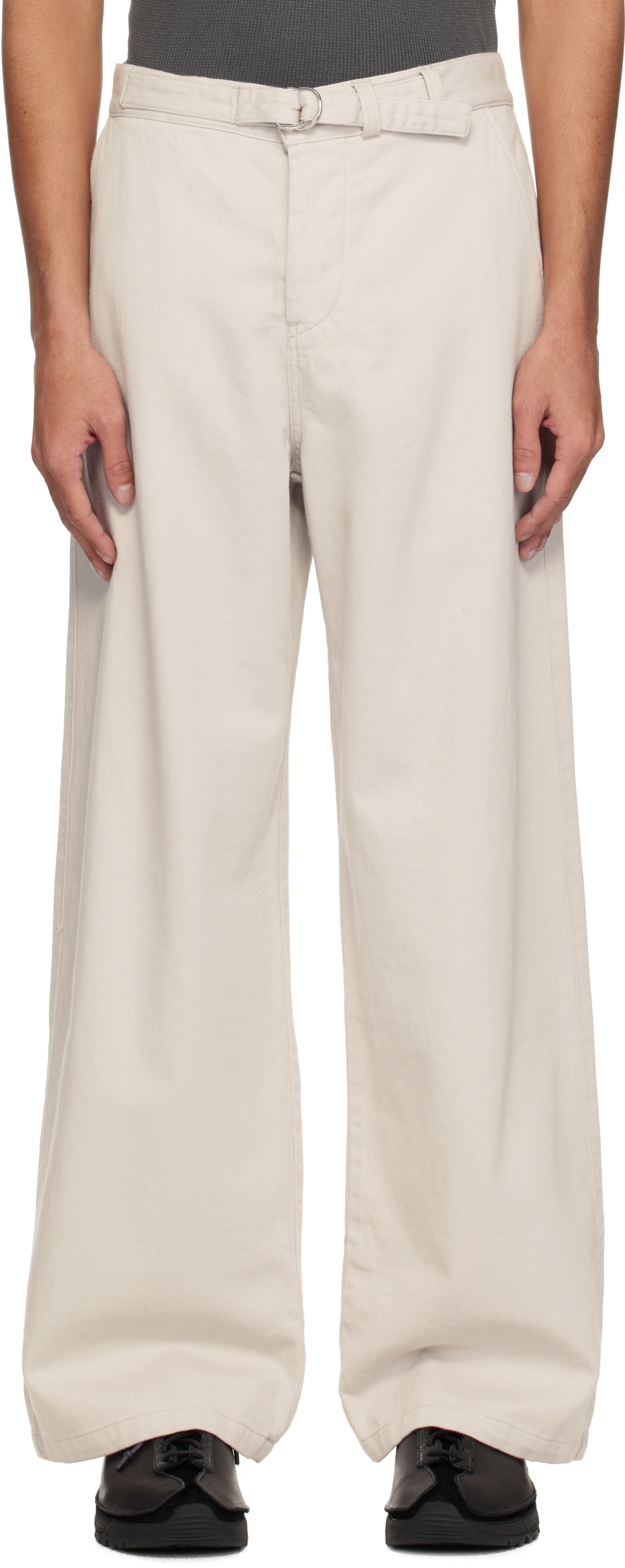 Gray Stern Chino Trousers