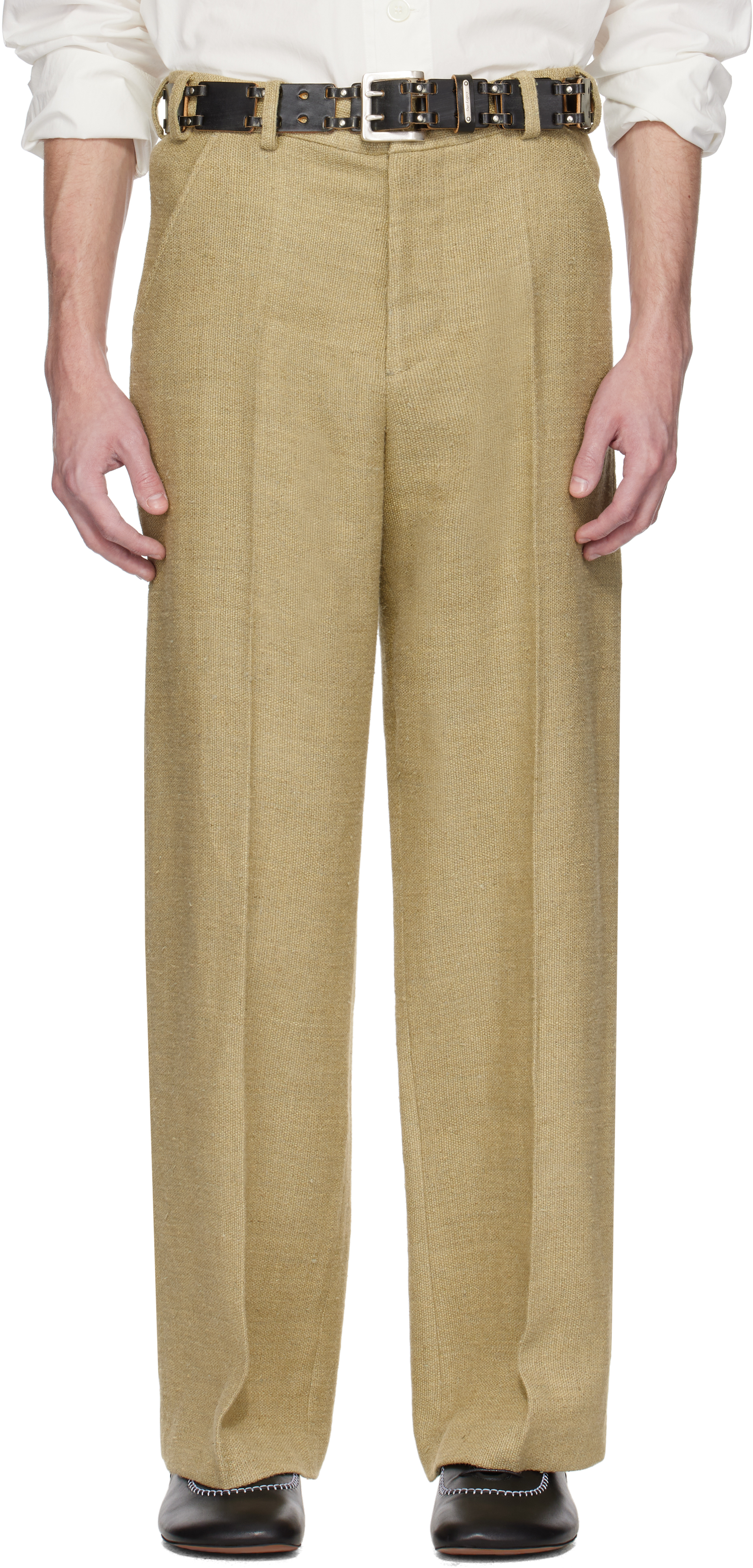 Beige Sailor Trousers