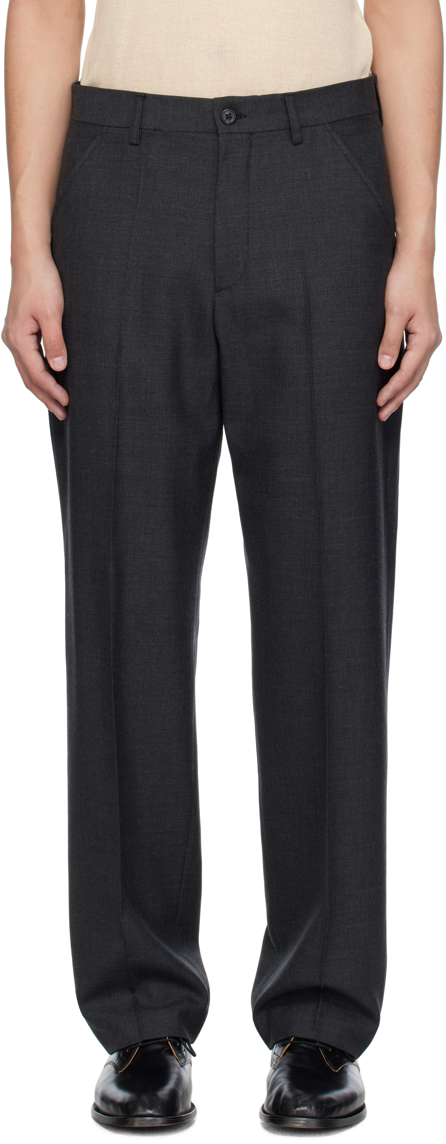 Gray Chino 22 Trousers