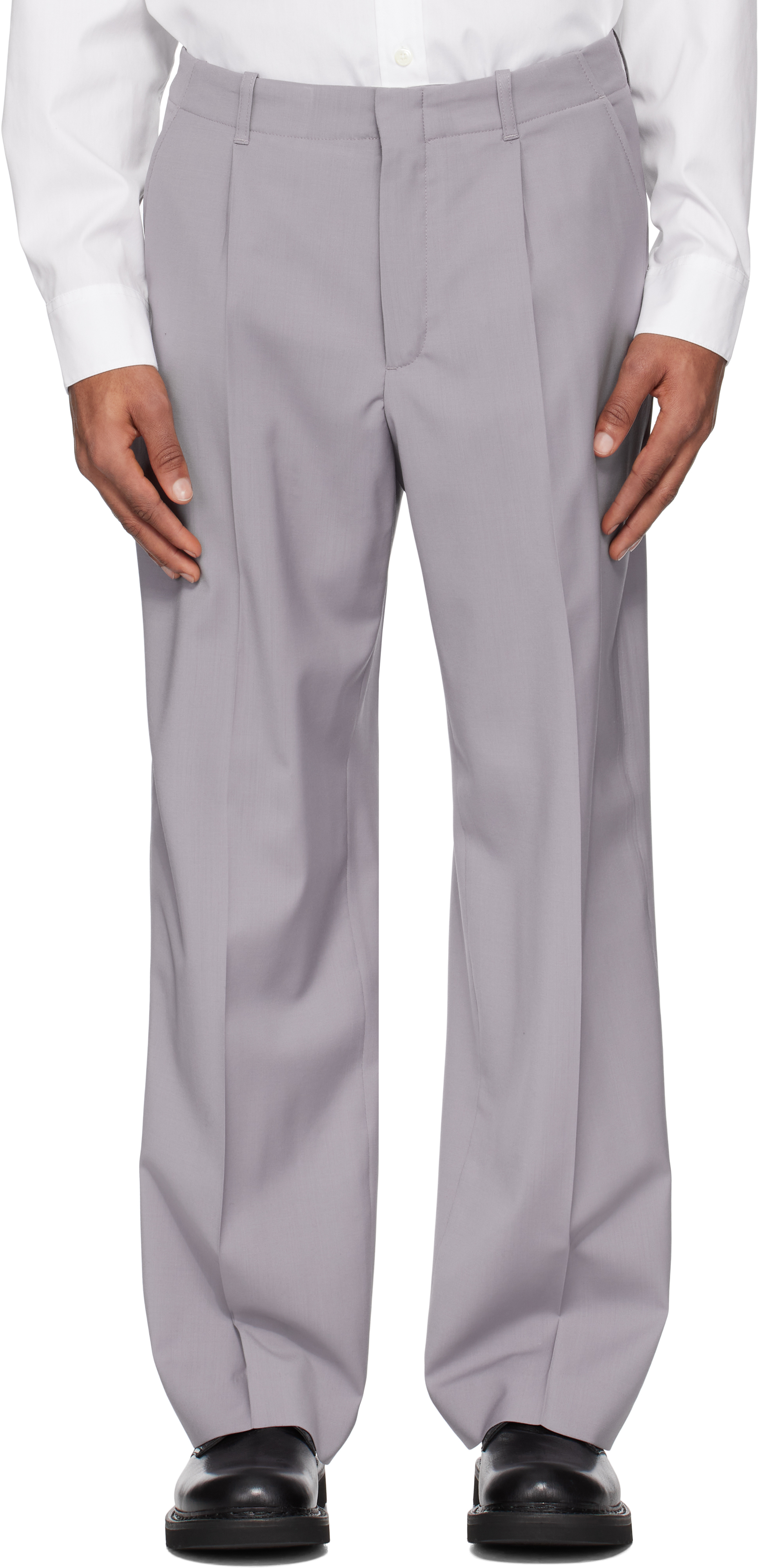 Gray Borrowed Chino Trousers