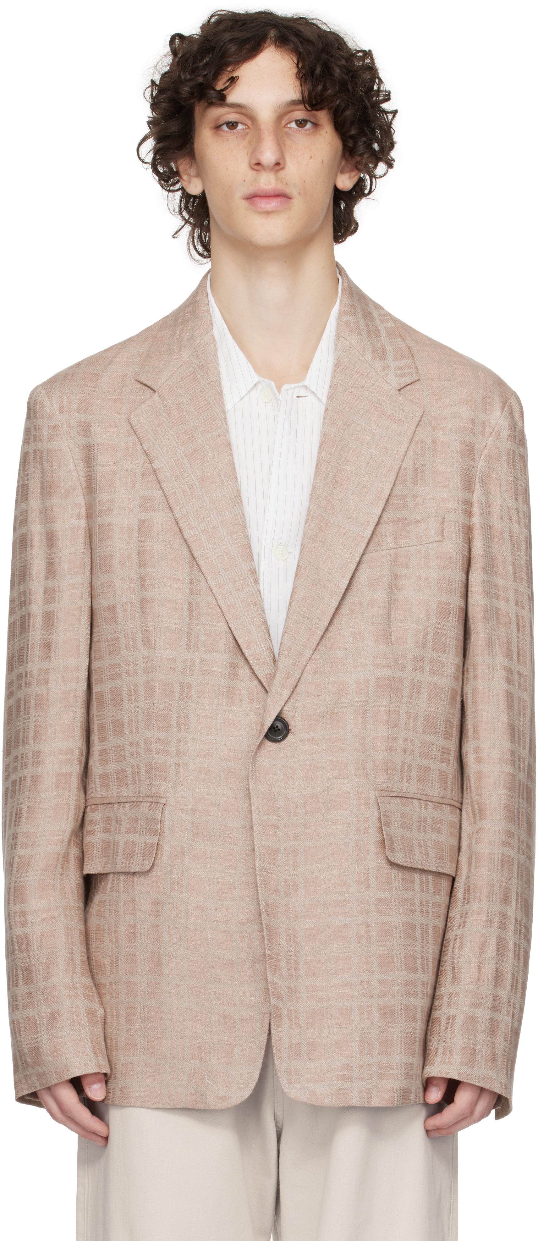 Pink Unconstructed Shinjuku Blazer