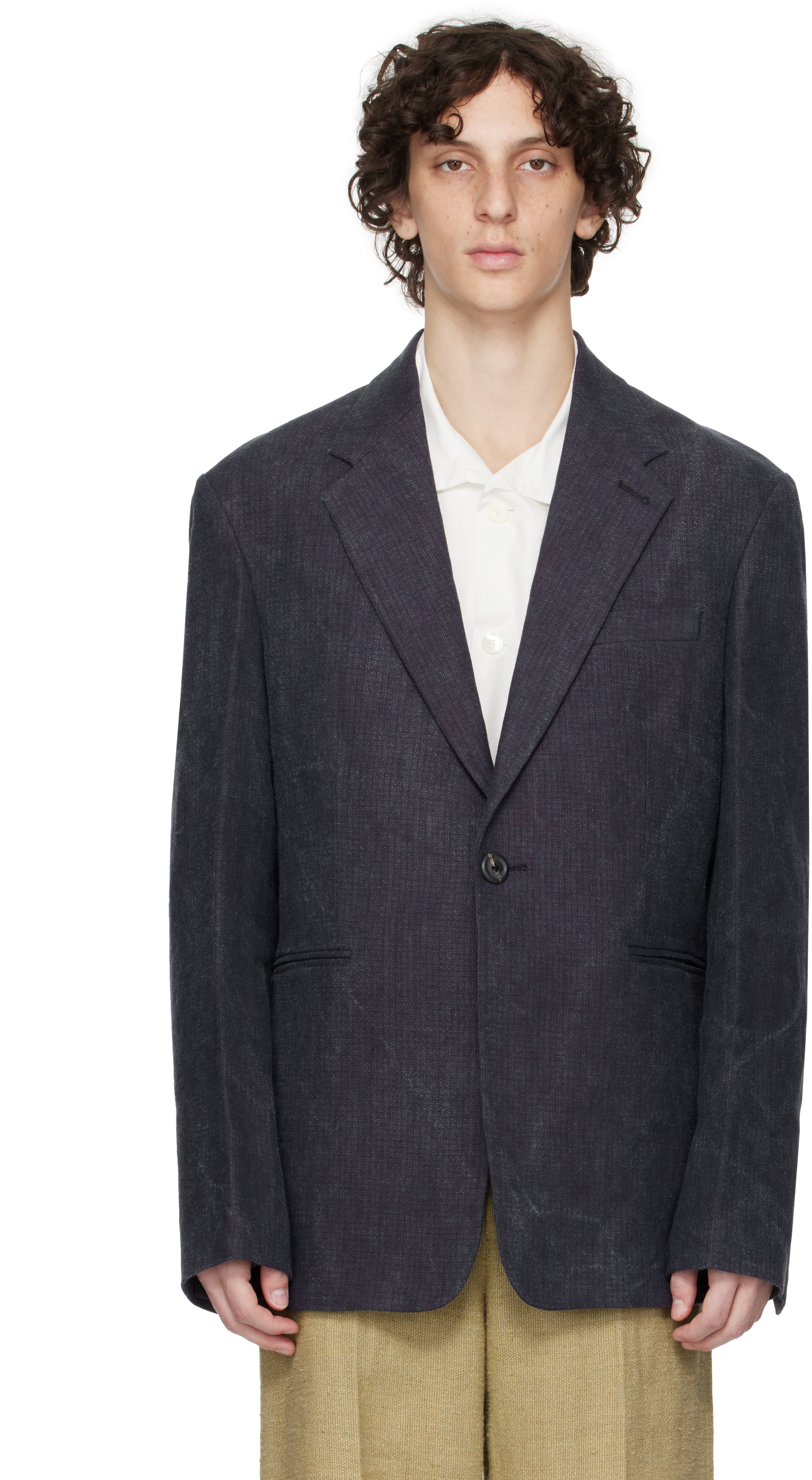 Gray Unconstructed Shinjuku Blazer