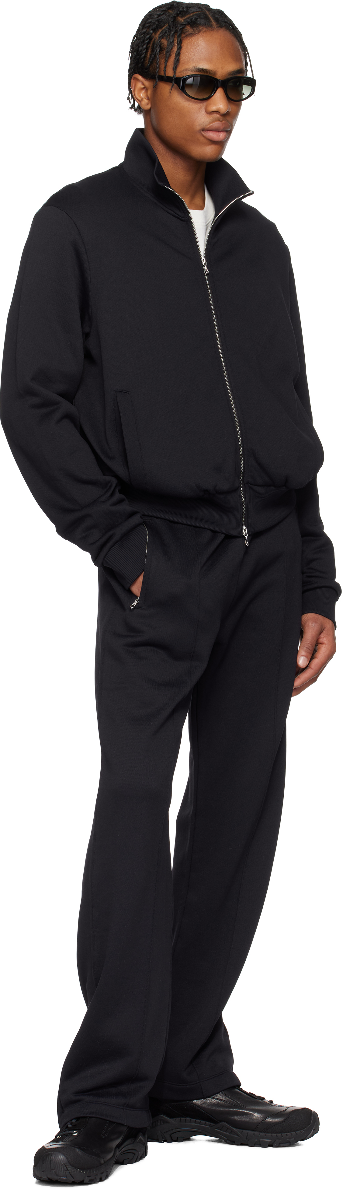Our Legacy Black Mob Track Jacket In Prime Black True Tra
