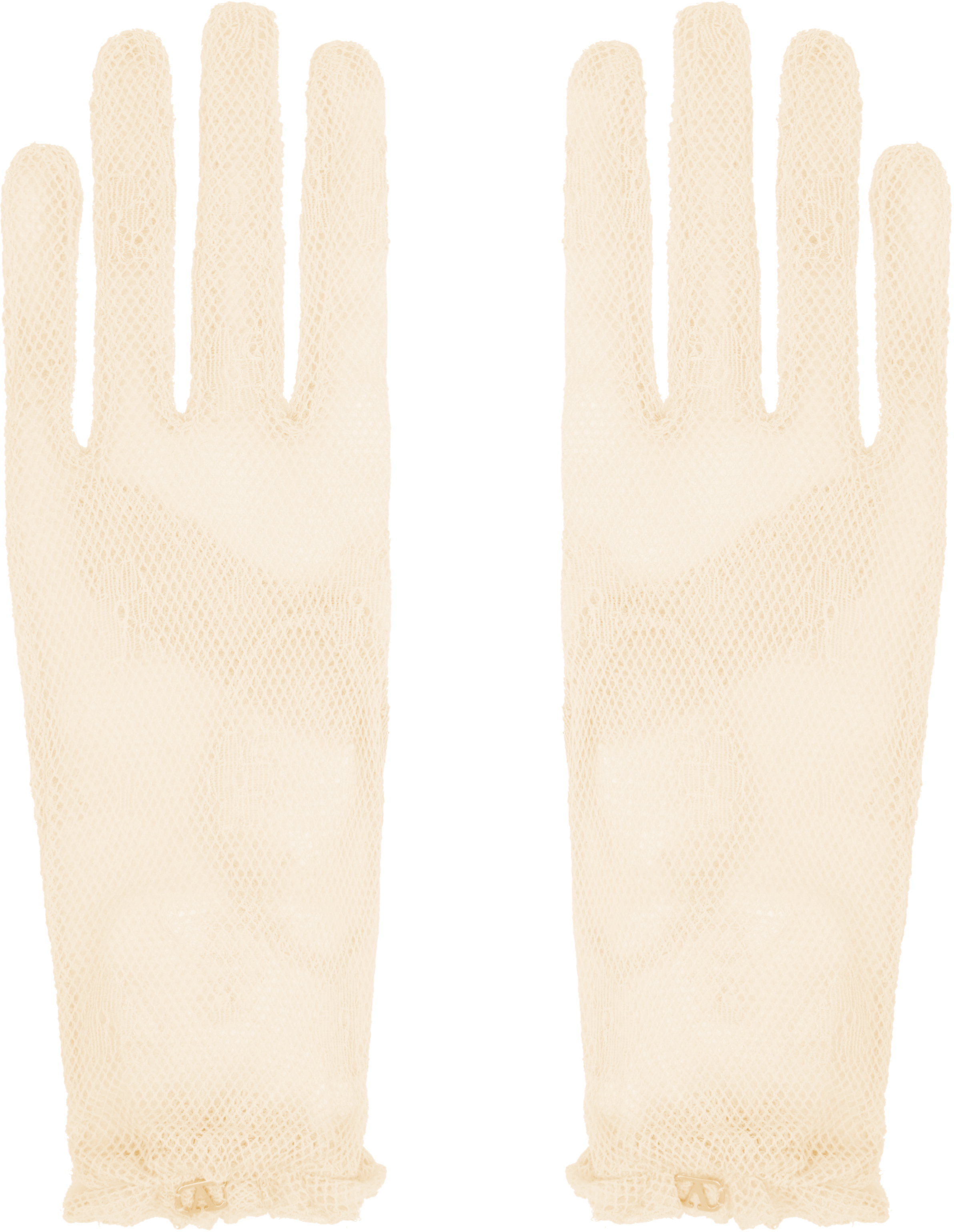 Beige VLogo Signature Gloves