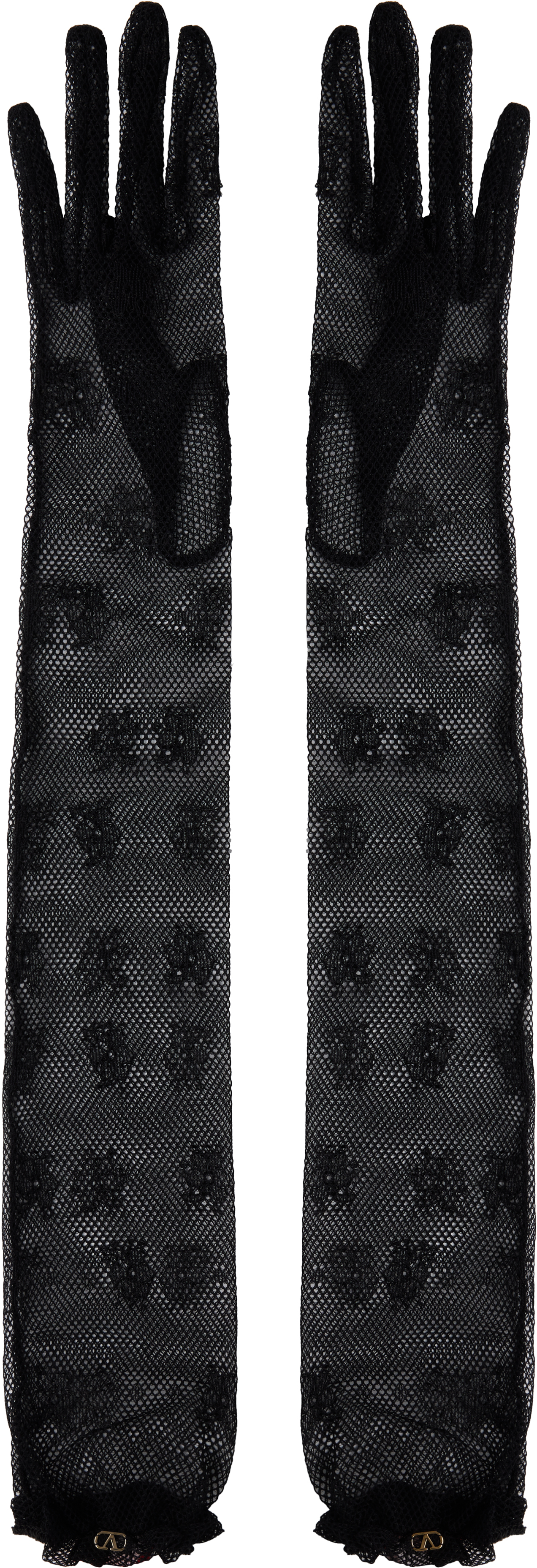 Valentino Black Vlogo Signature Gloves