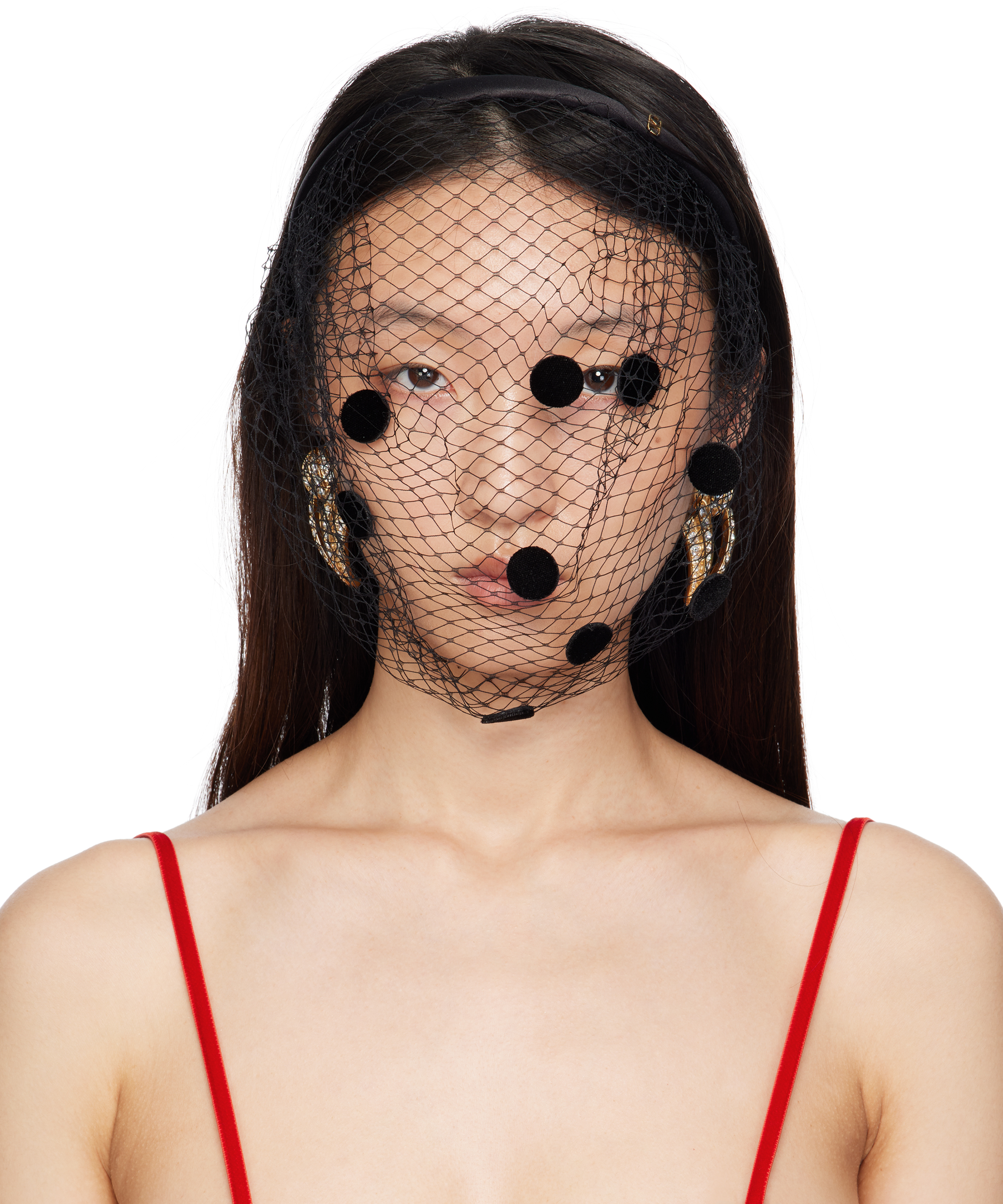 Black Fishnet Headband